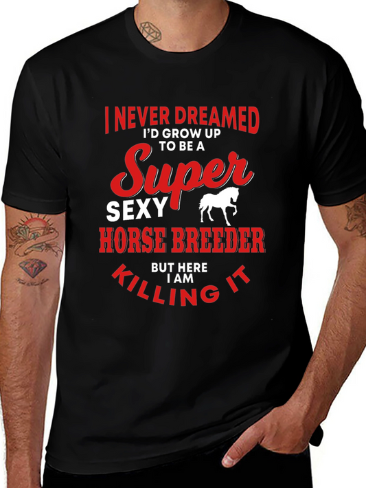 Super Sexy Horse Breeder Graphic T-Shirt