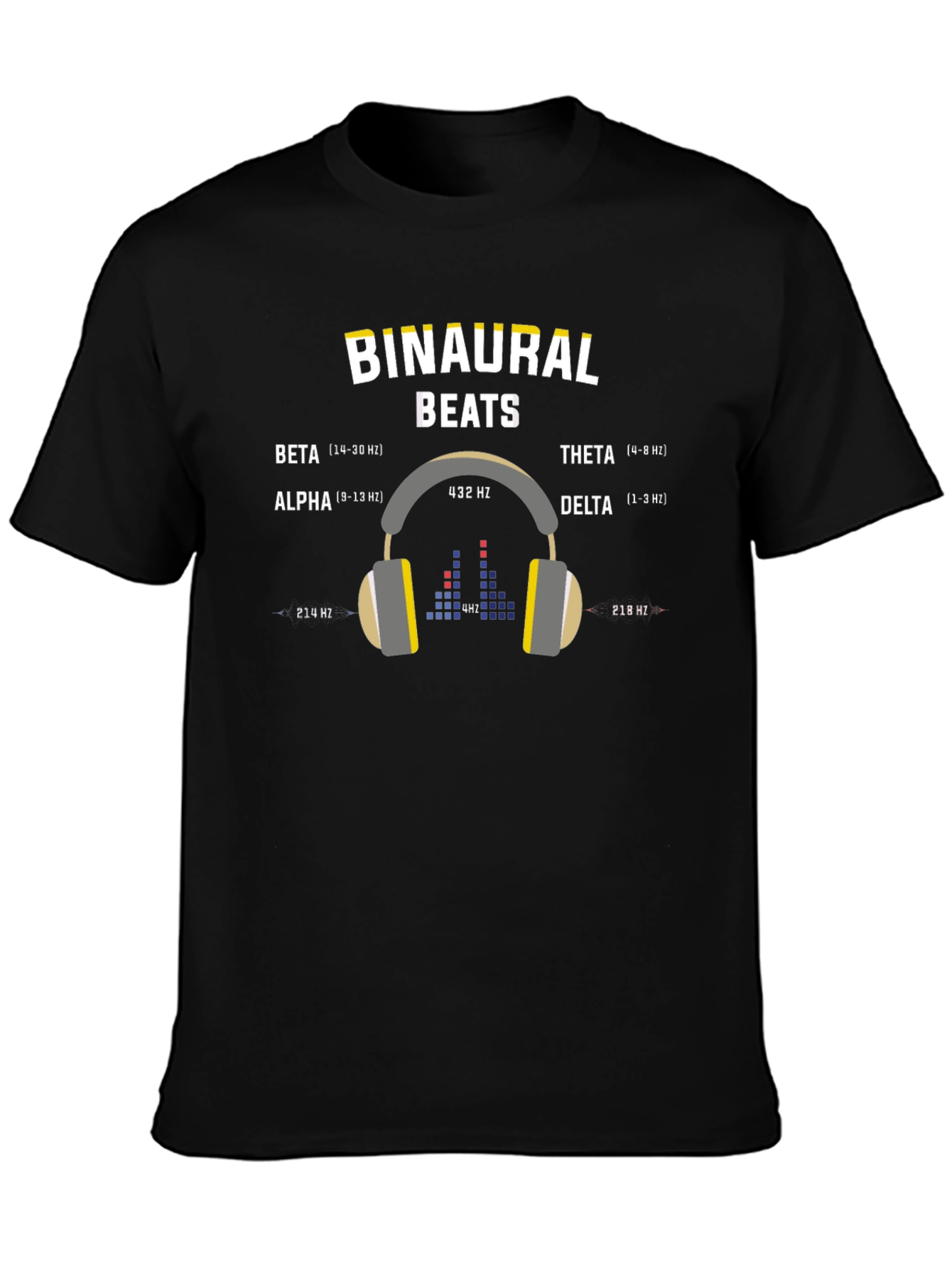 Binaural Beats Frequency T-Shirt - Focus & Relaxation