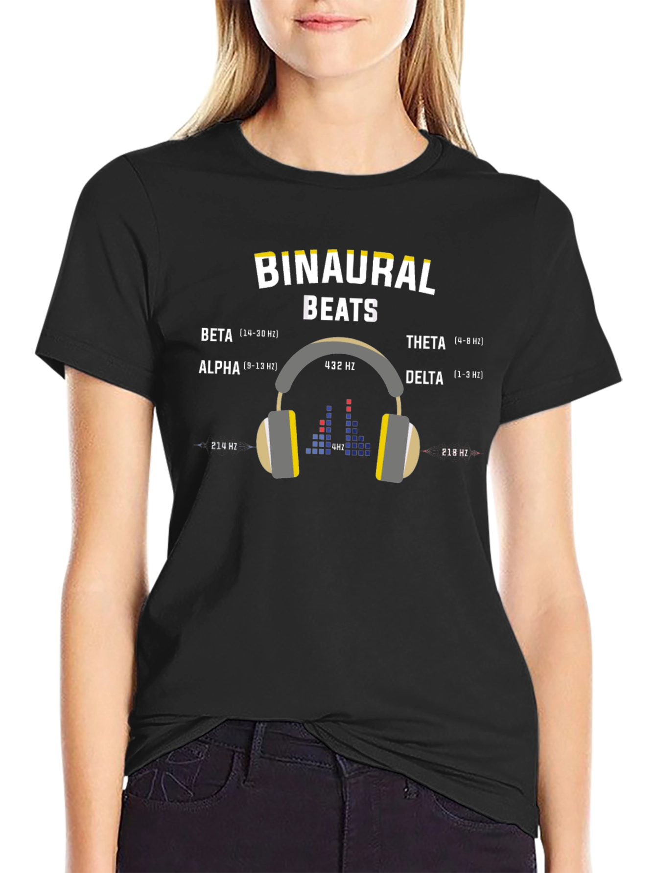Binaural Beats Frequency T-Shirt - Focus & Relaxation