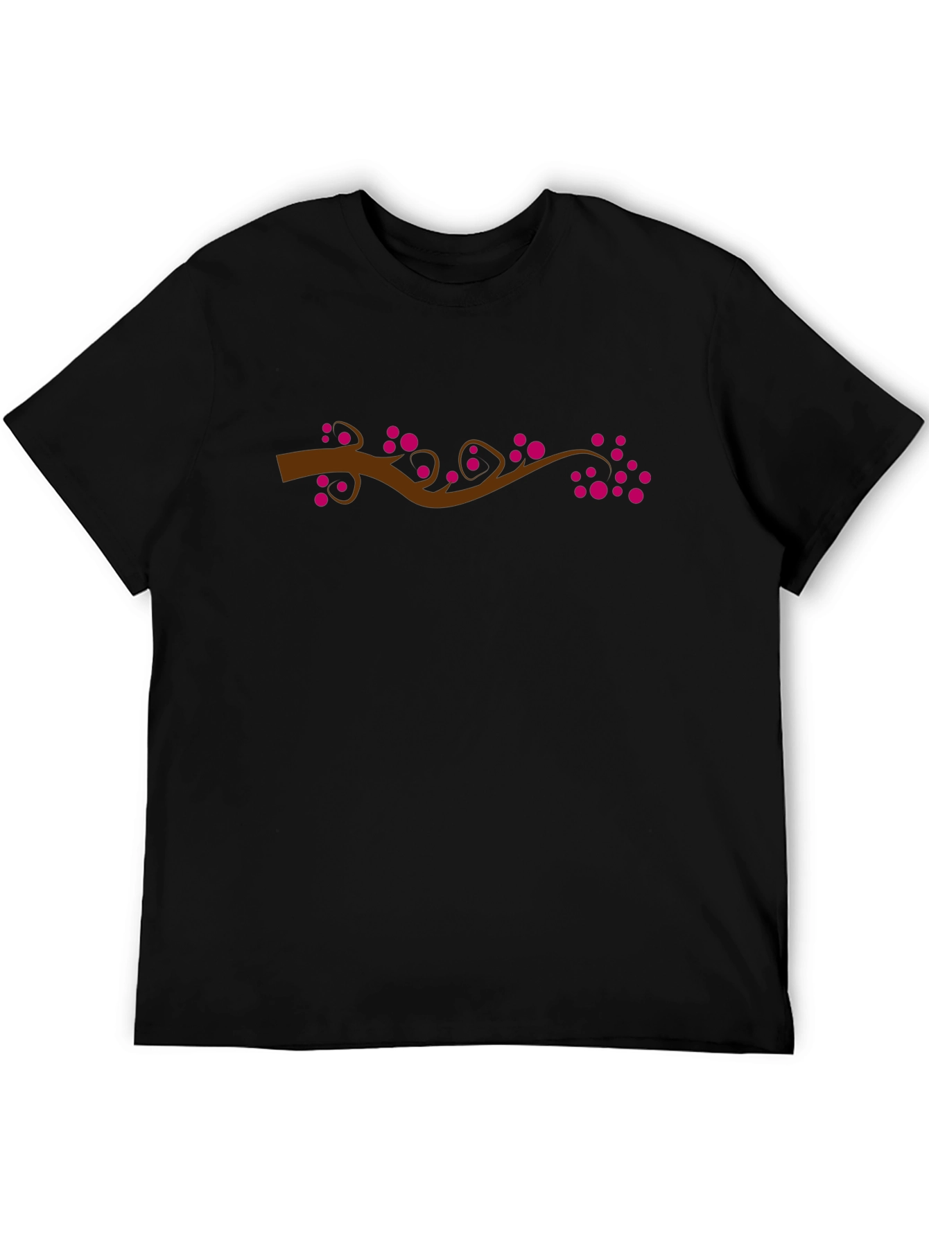 Floral Branch Graphic T-Shirt - Stylish Casual Wear