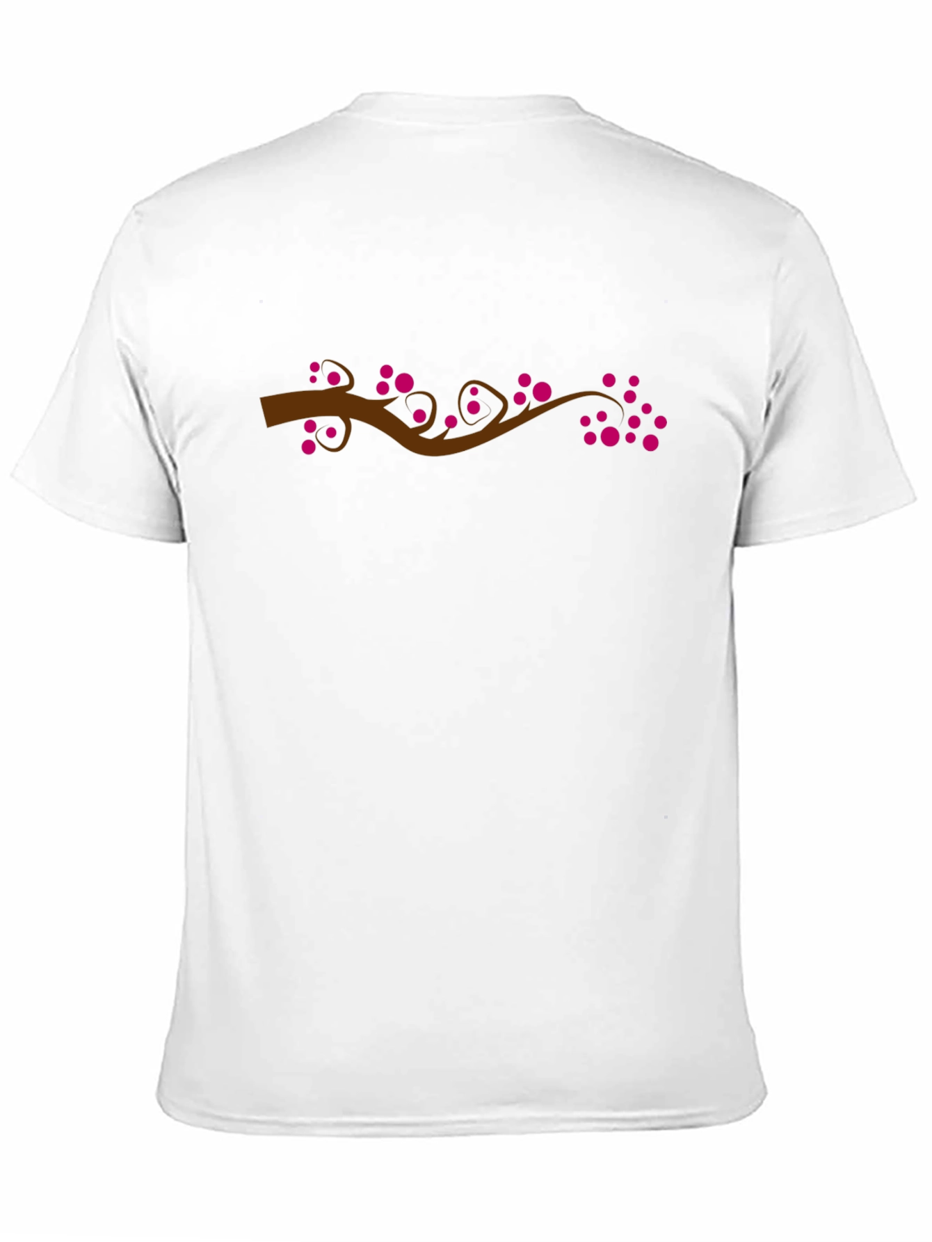 Floral Branch Graphic T-Shirt - Stylish Casual Wear