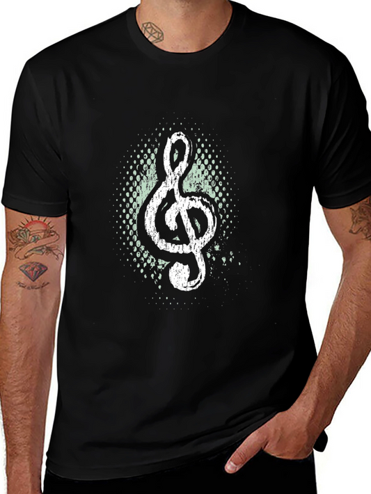 Treble Clef Graphic Tee - Music Lover Shirt