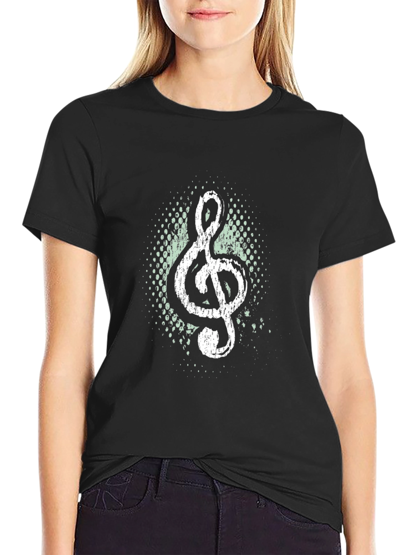 Treble Clef Graphic Tee - Music Lover Shirt