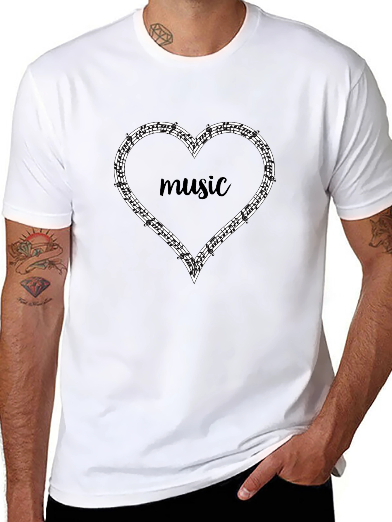 Music Heart Graphic Tee