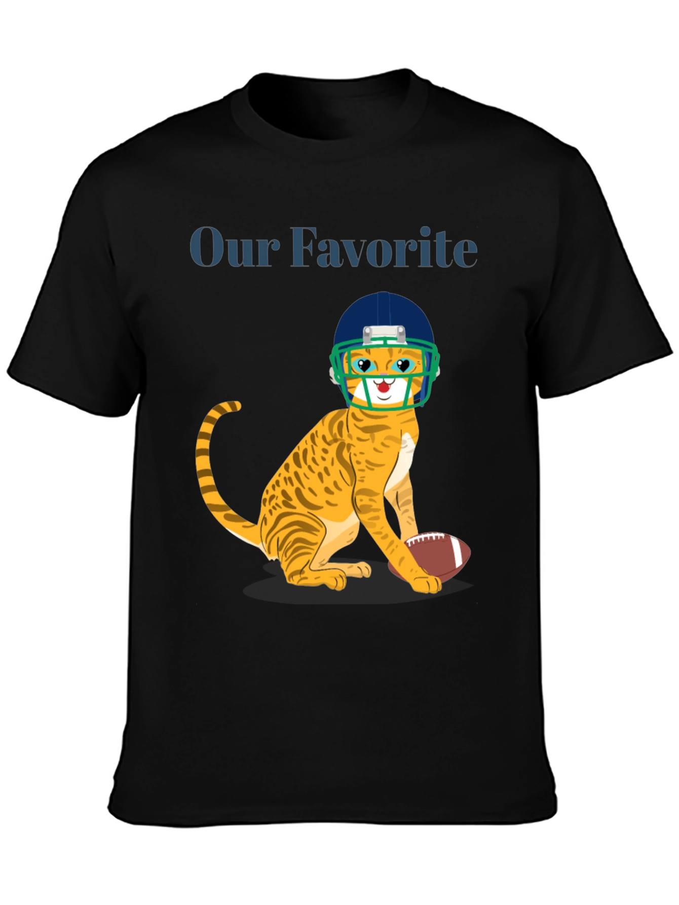 Cat Football Fan T-Shirt