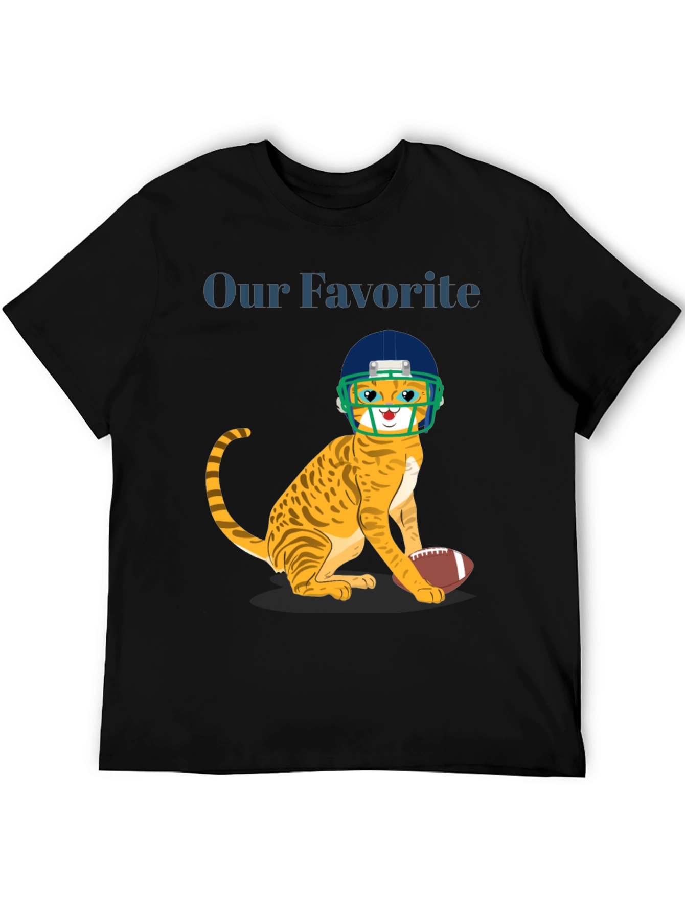 Cat Football Fan T-Shirt