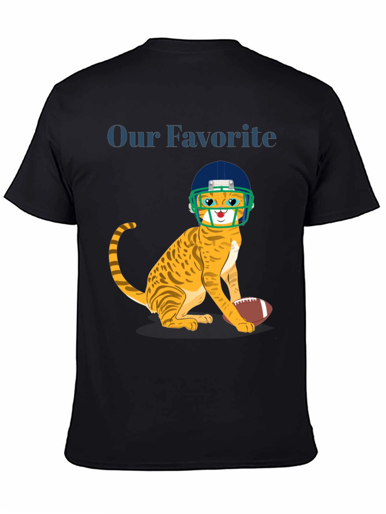 Cat Football Fan T-Shirt