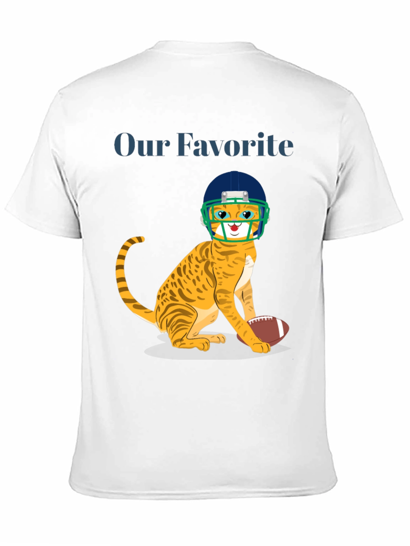 Cat Football Fan T-Shirt