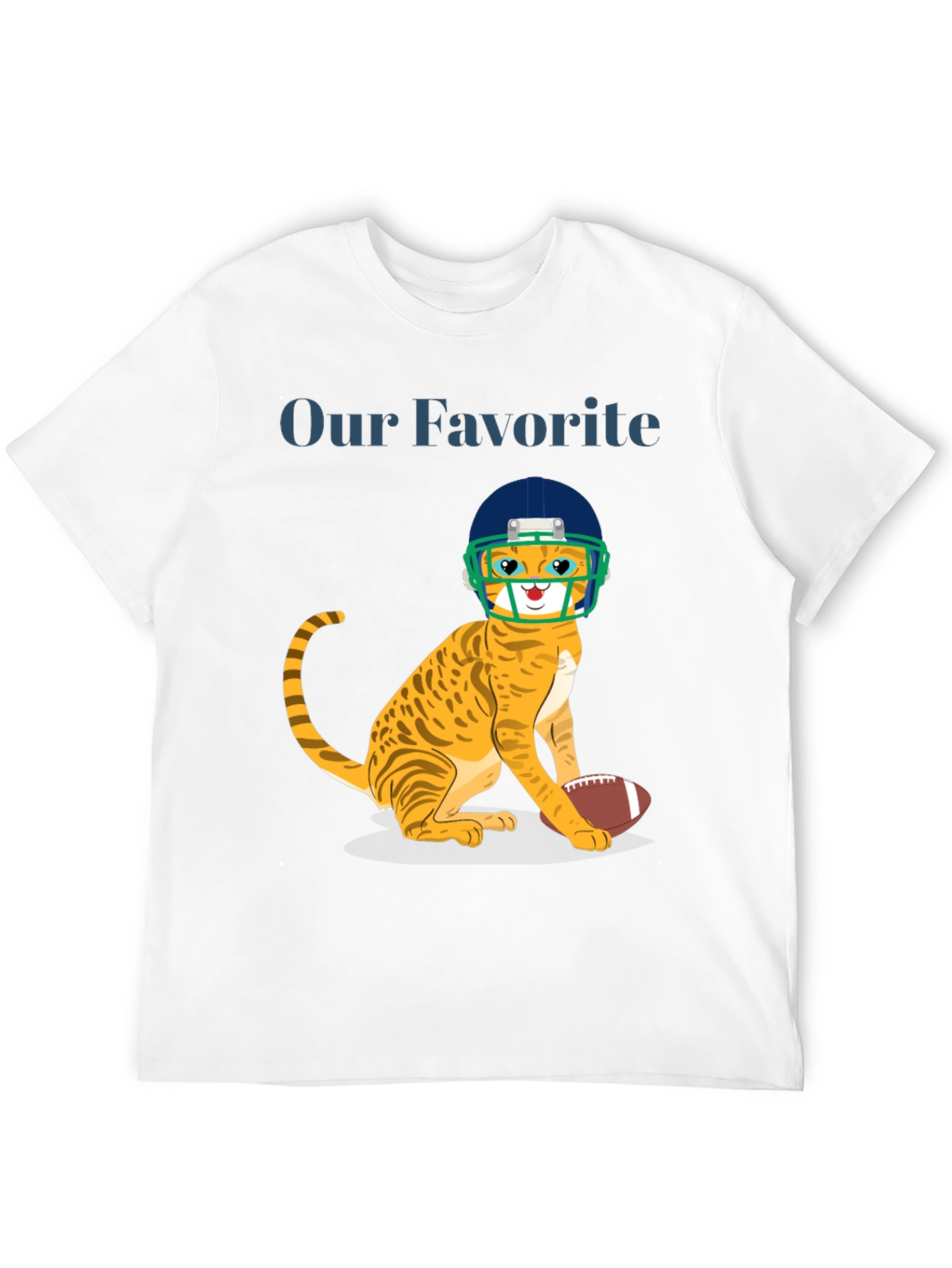 Cat Football Fan T-Shirt