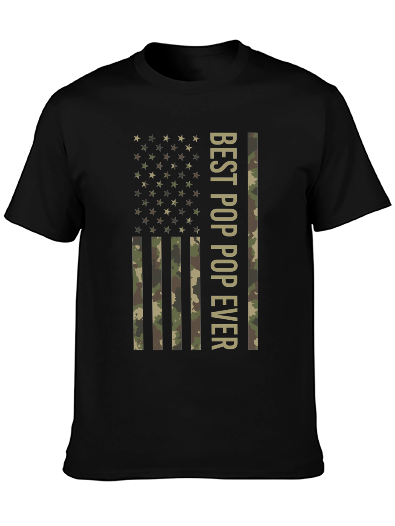 Best Pop Ever American Flag Camo T-Shirt