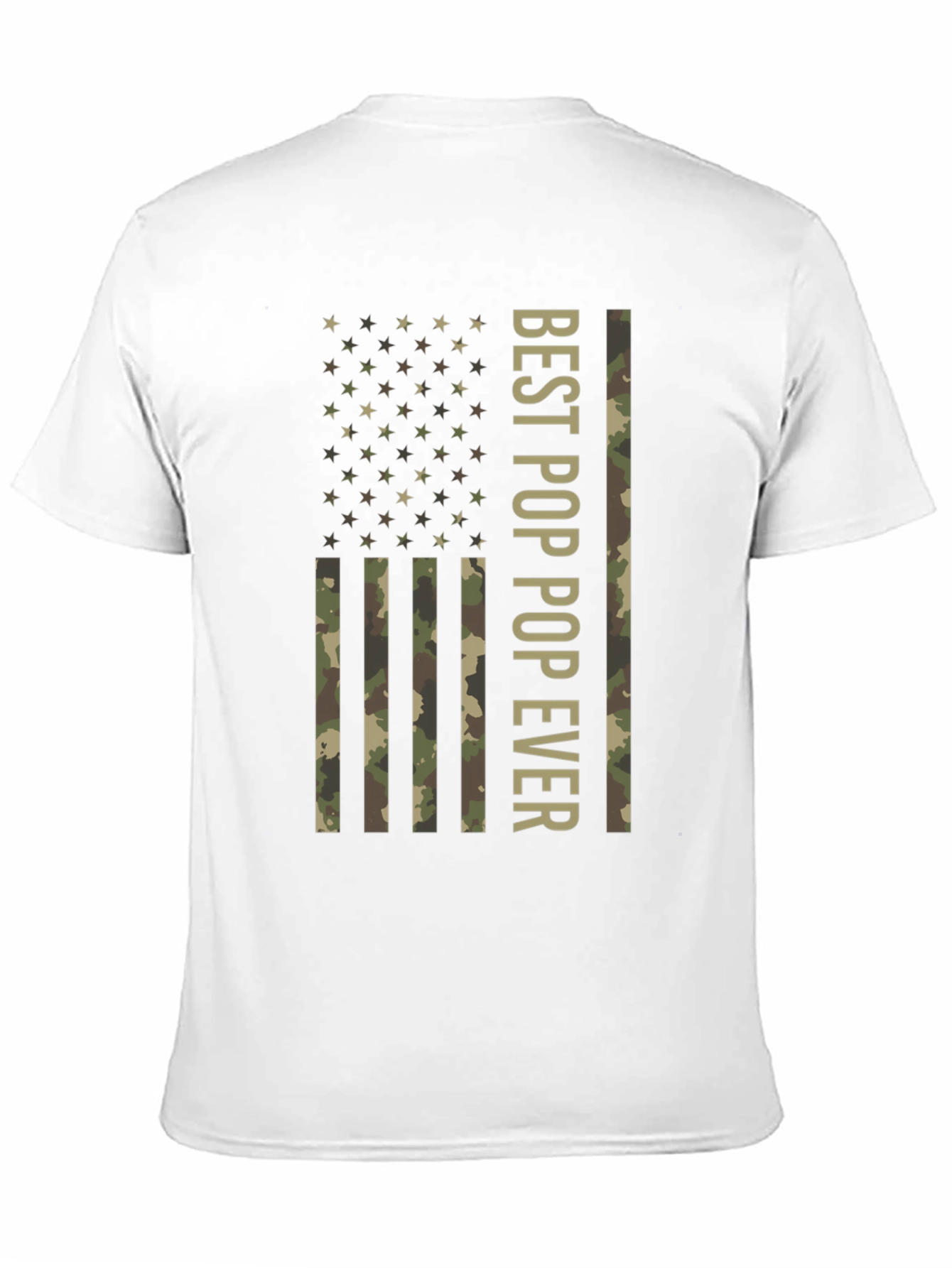 Best Pop Ever American Flag Camo T-Shirt