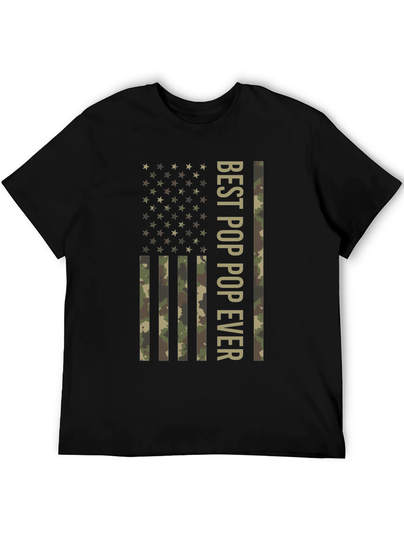 Best Pop Ever American Flag Camo T-Shirt