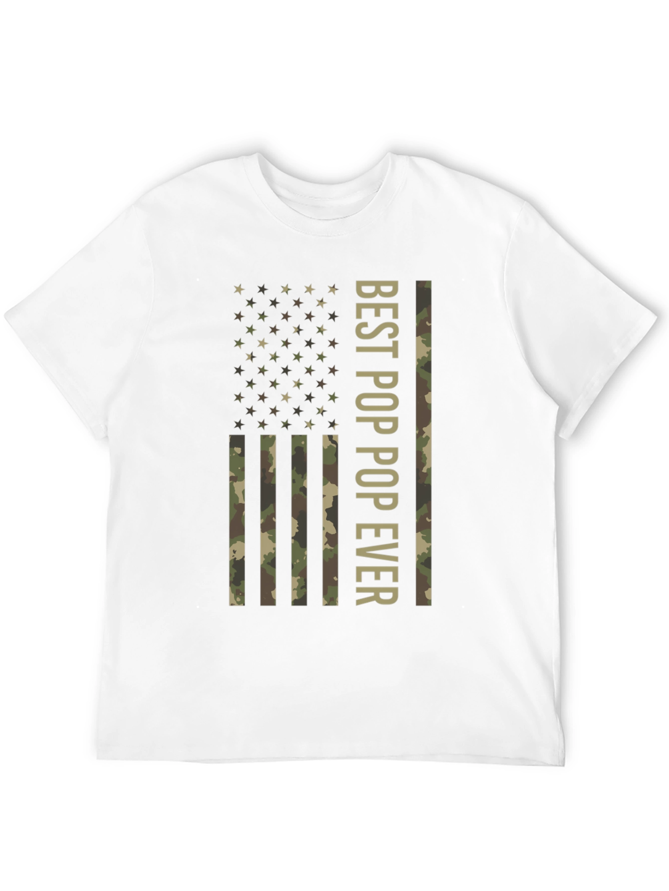 Best Pop Ever American Flag Camo T-Shirt