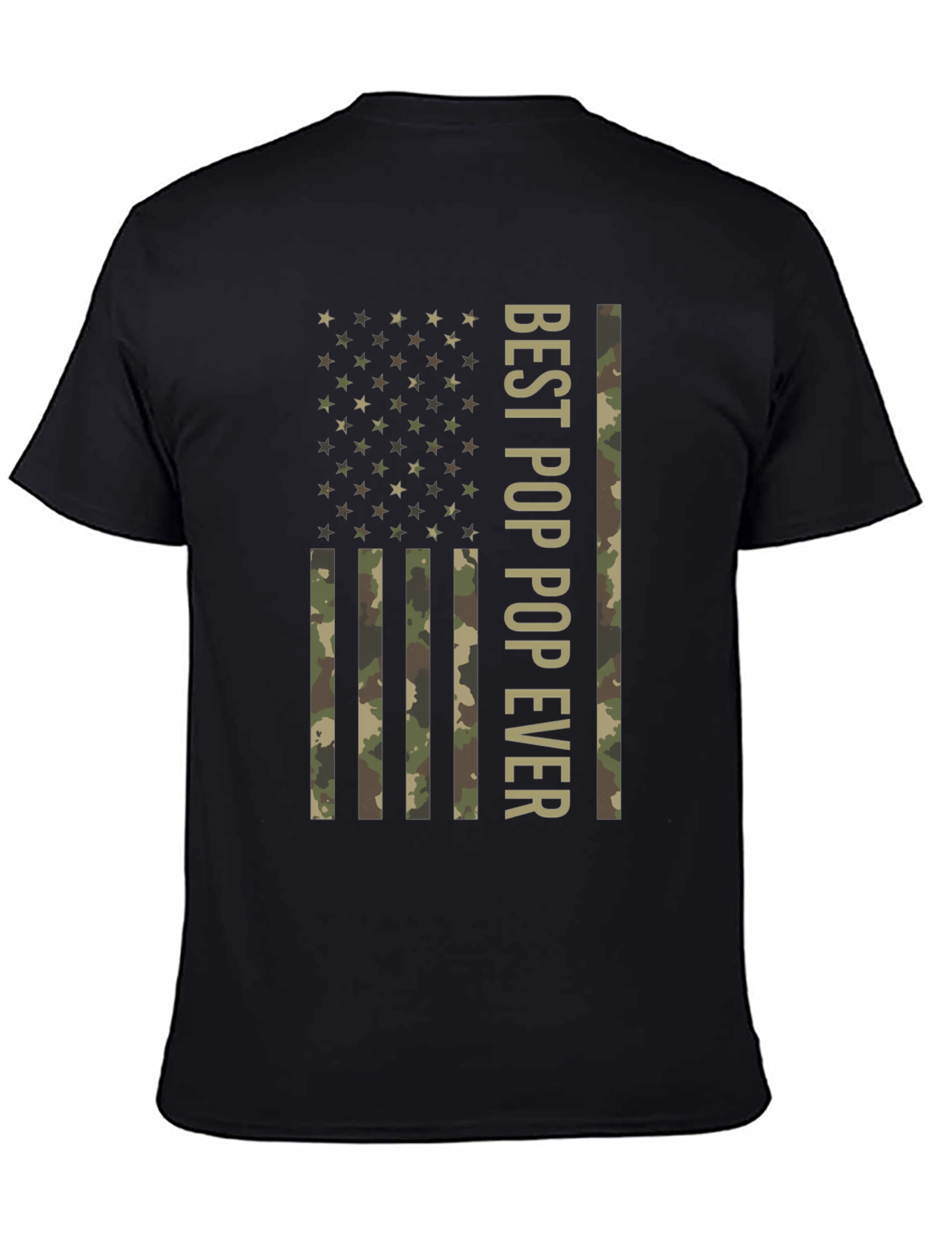 Best Pop Ever American Flag Camo T-Shirt