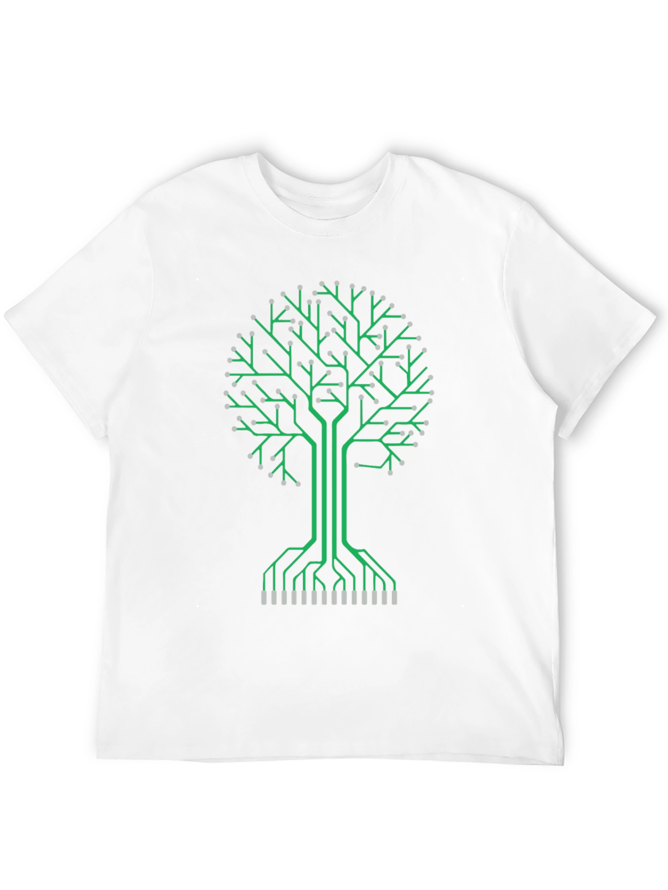 Circuit Board Tree Graphic Tee - Tech Inspired Fashion