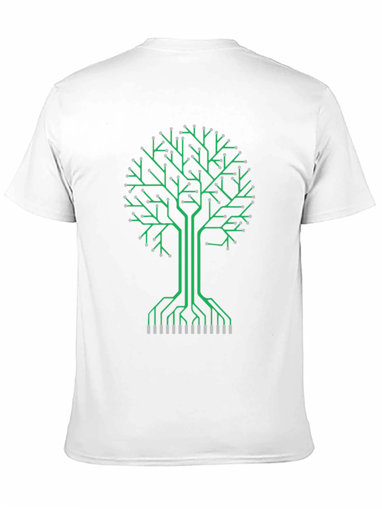 Circuit Board Tree Graphic Tee - Tech Inspired Fashion