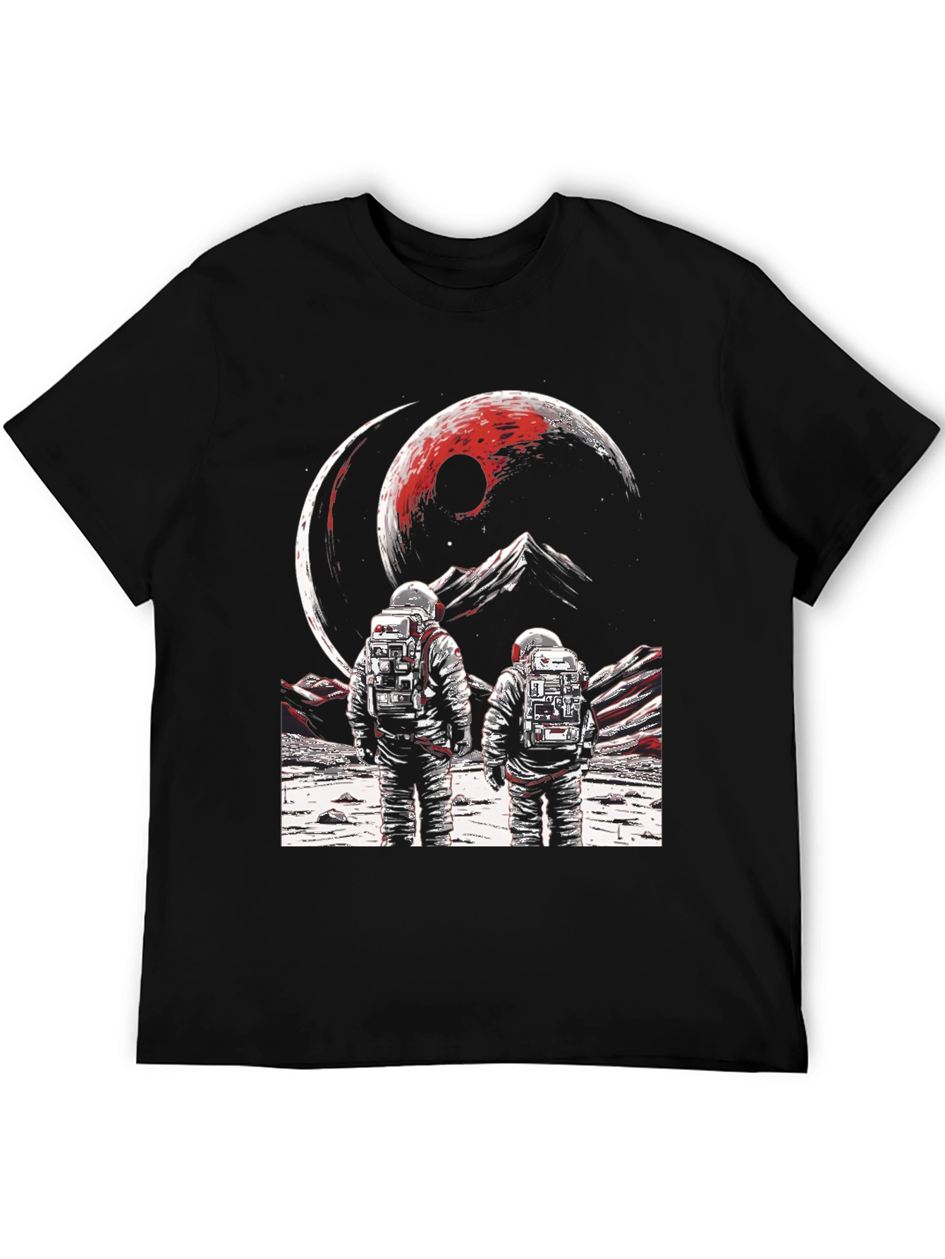 Astronauts on Distant Planet Graphic Tee