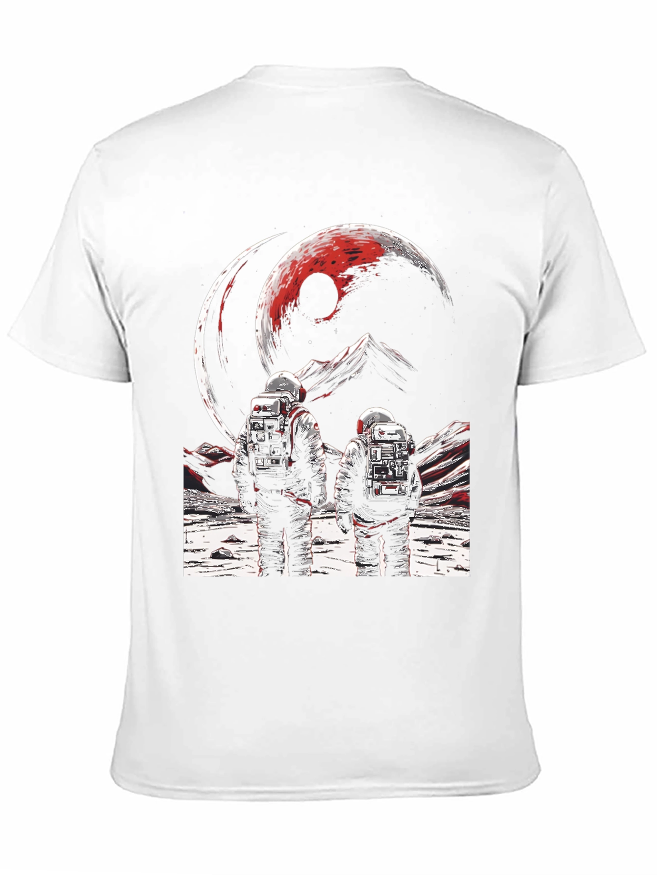 Astronauts on Distant Planet Graphic Tee