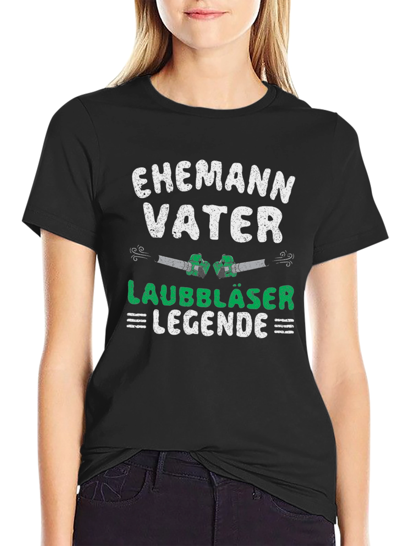 Ehemann Vater Laubbläser Legende T-Shirt