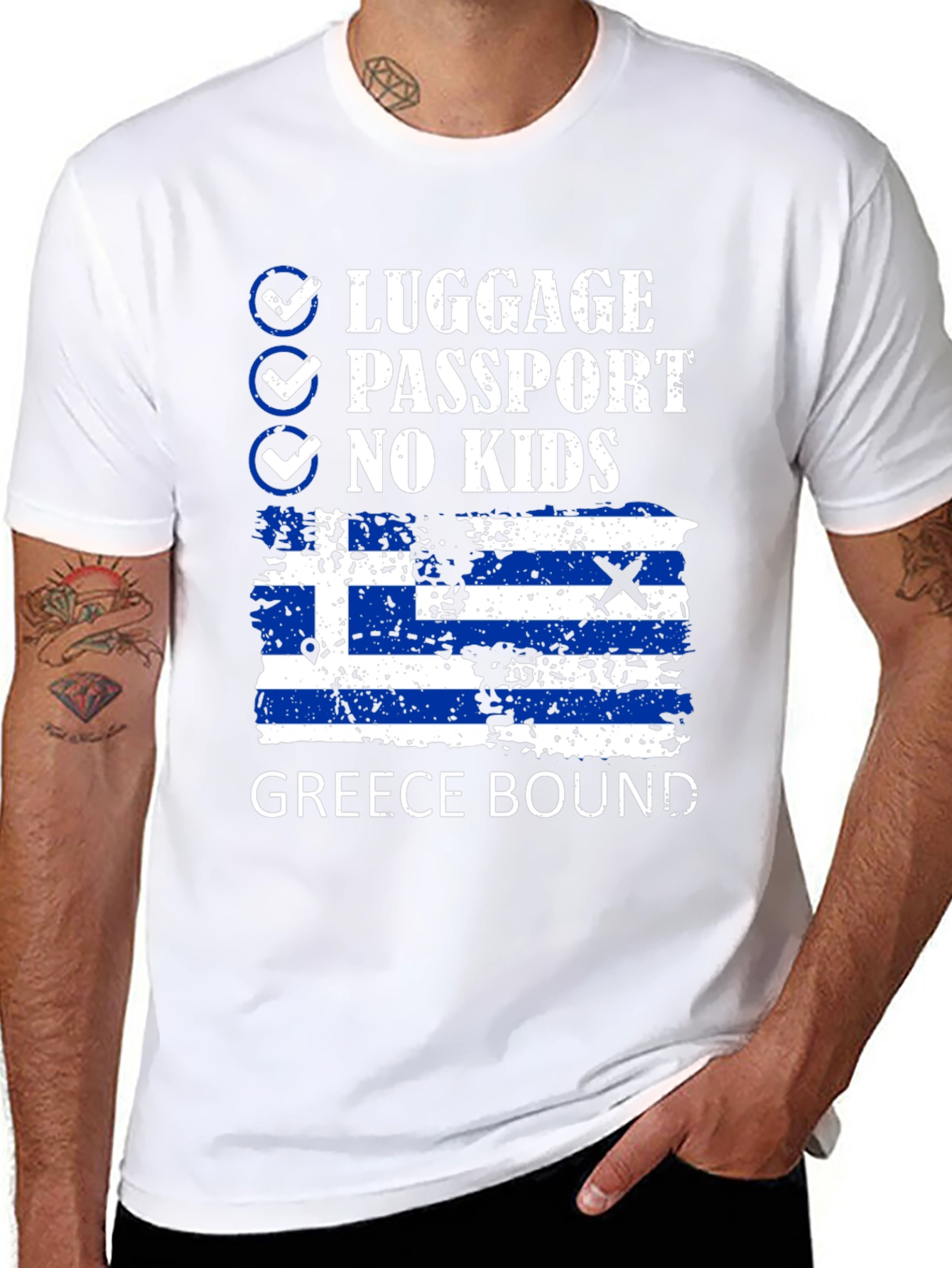 Greece Bound Novelty Travel T-Shirt
