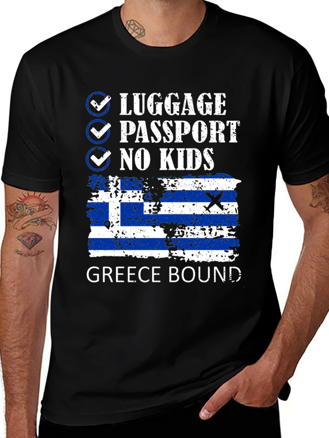 Greece Bound Novelty Travel T-Shirt