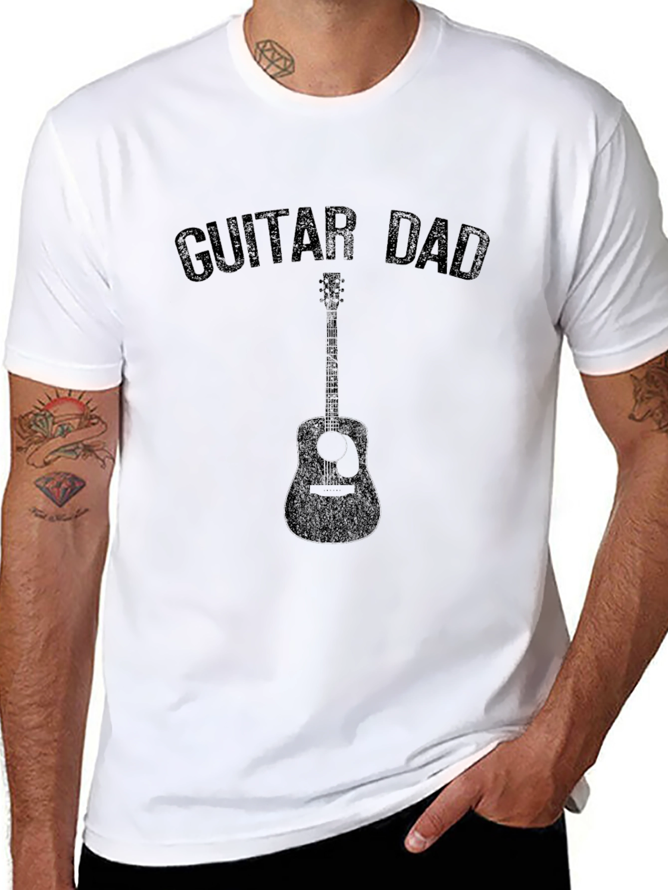Guitar Dad Graphic Tee - Musicians Gift