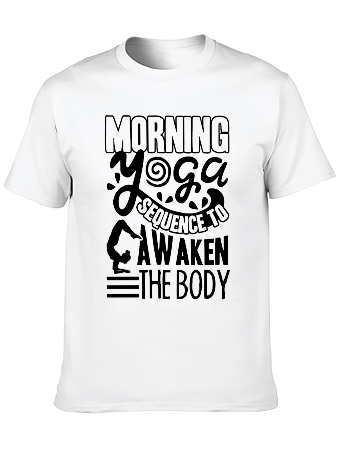 Morning Yoga Graphic Tee - Awaken Your Body
