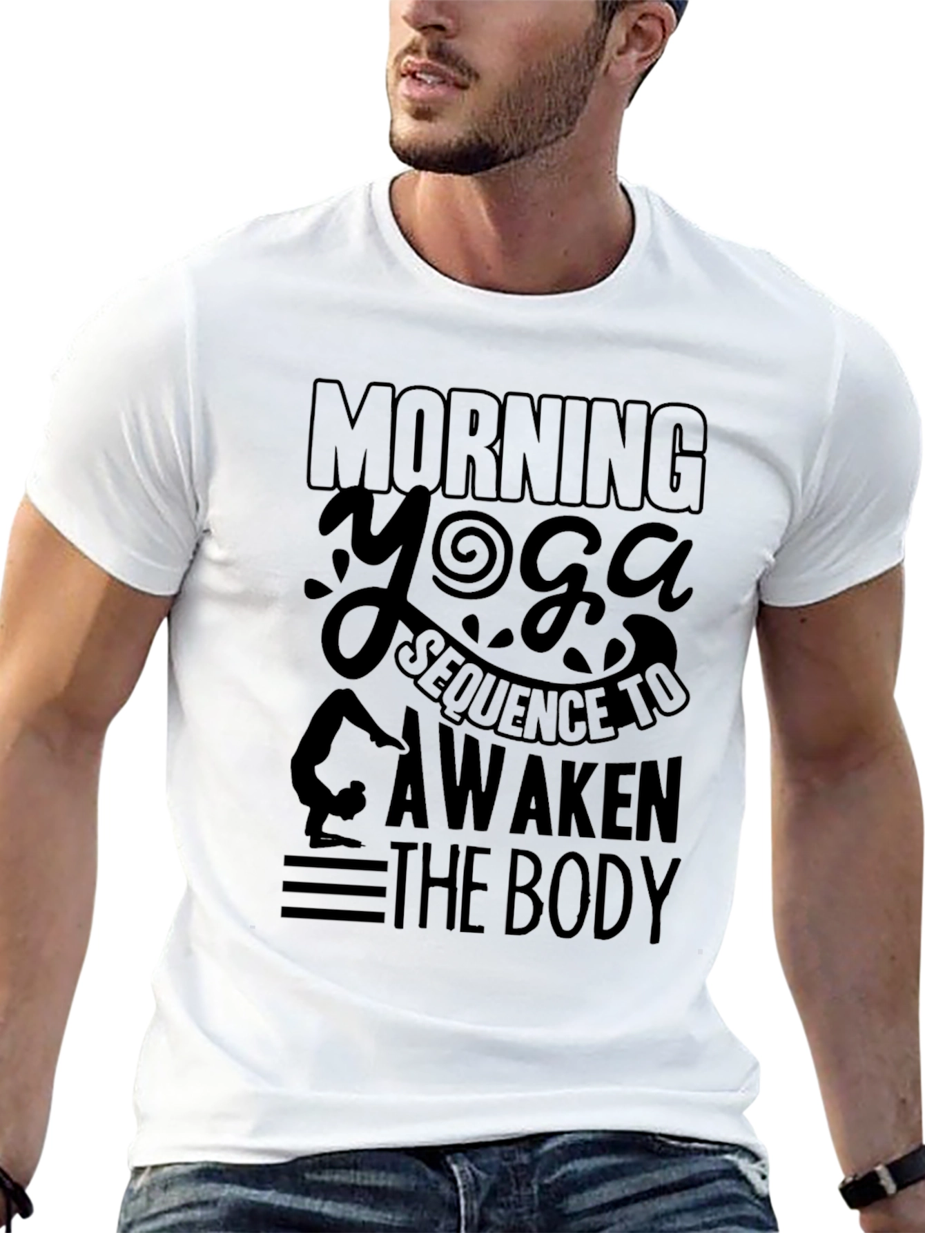 Morning Yoga Graphic Tee - Awaken Your Body