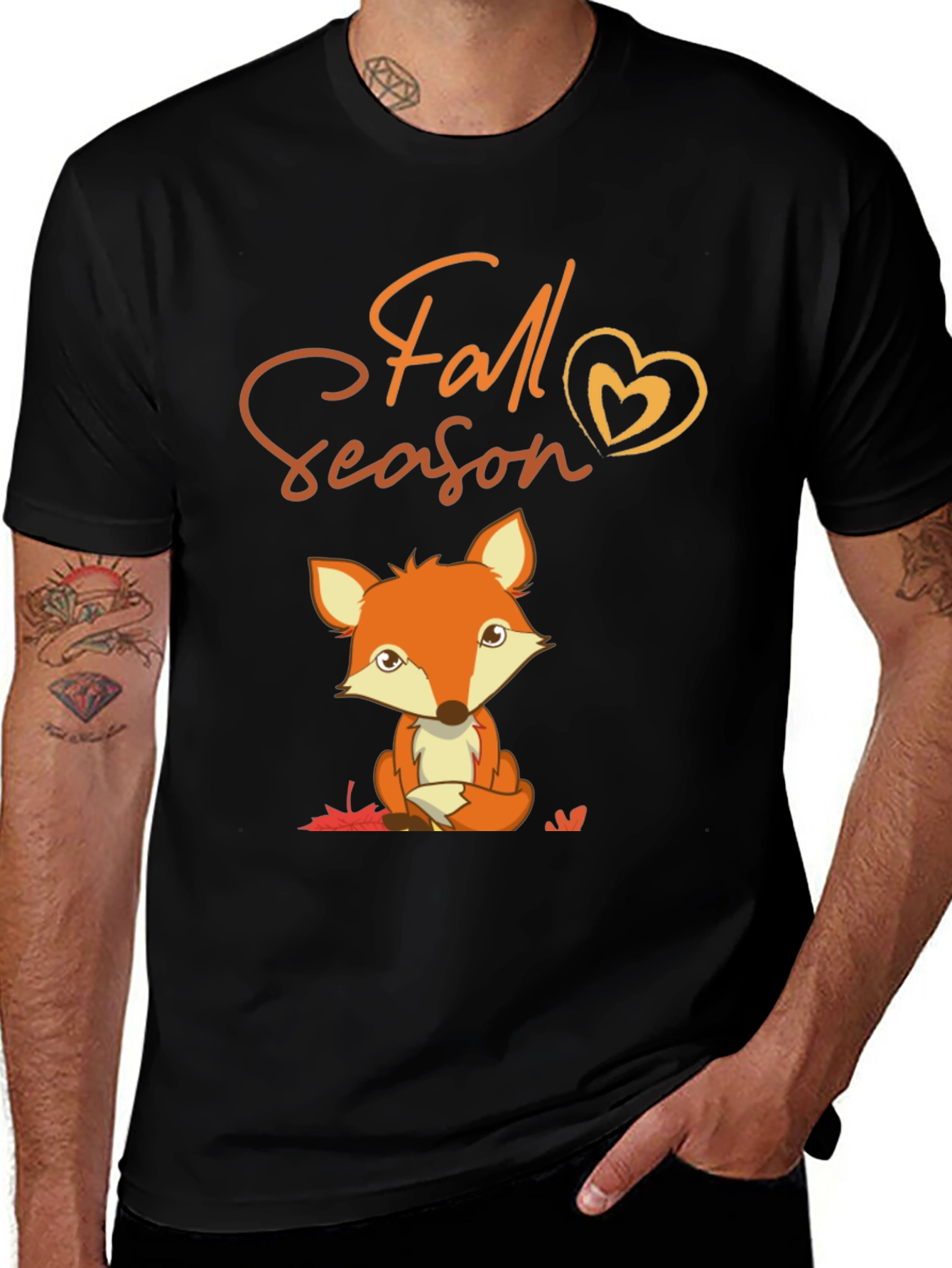 Fall Season Fox Graphic Tee