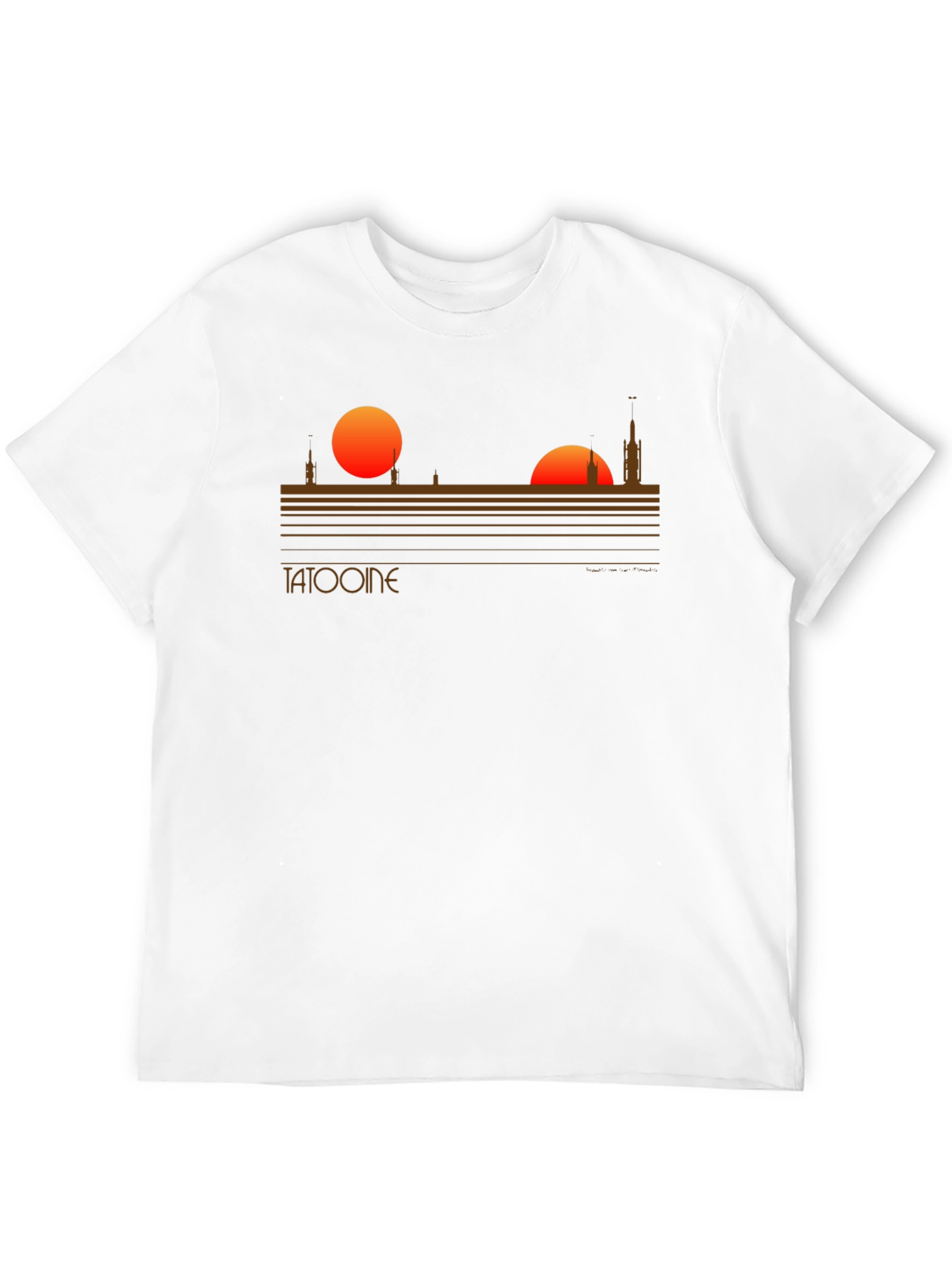 Tatooine Sunset Graphic Tee - Sci-Fi Style