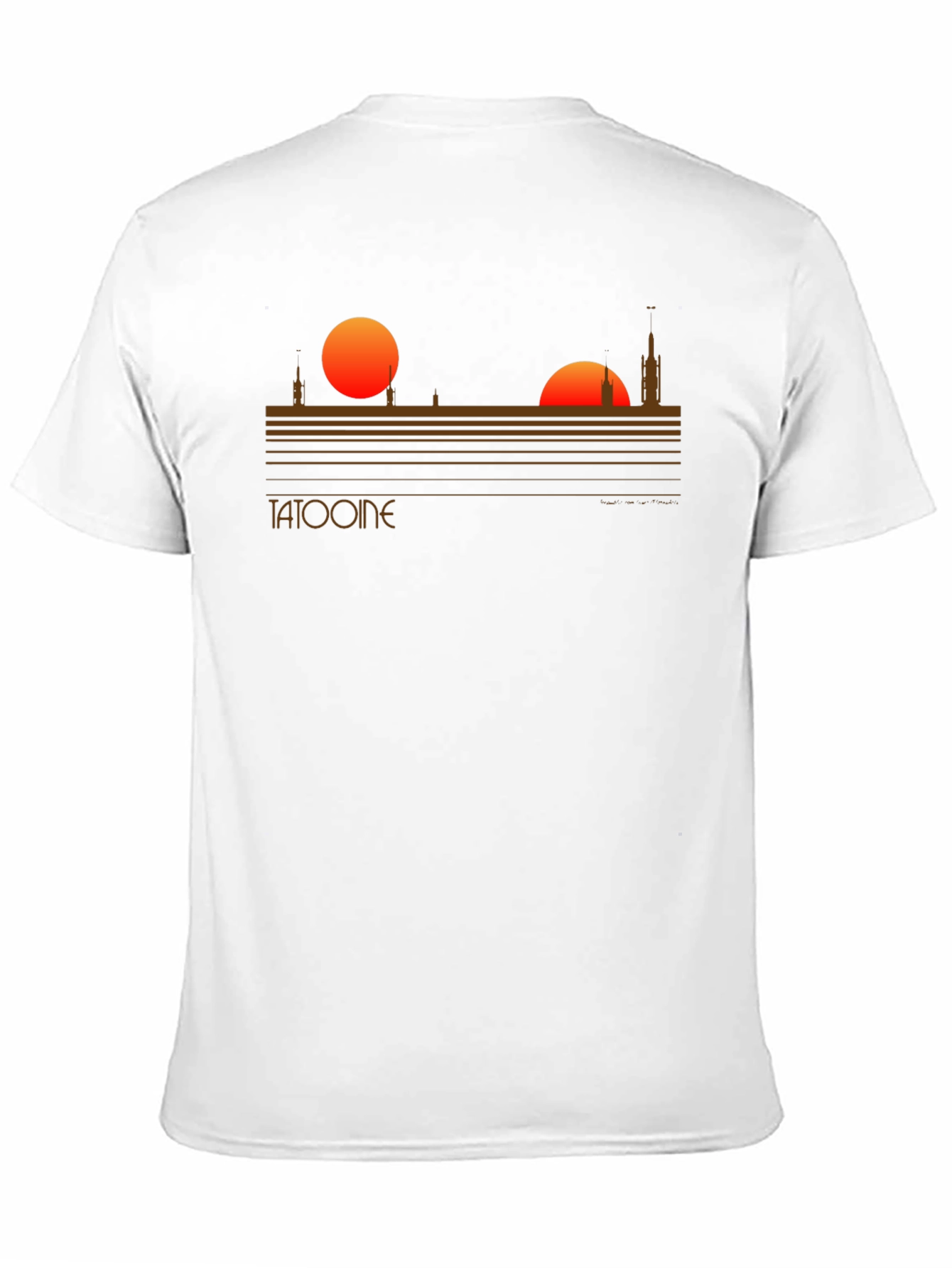 Tatooine Sunset Graphic Tee - Sci-Fi Style
