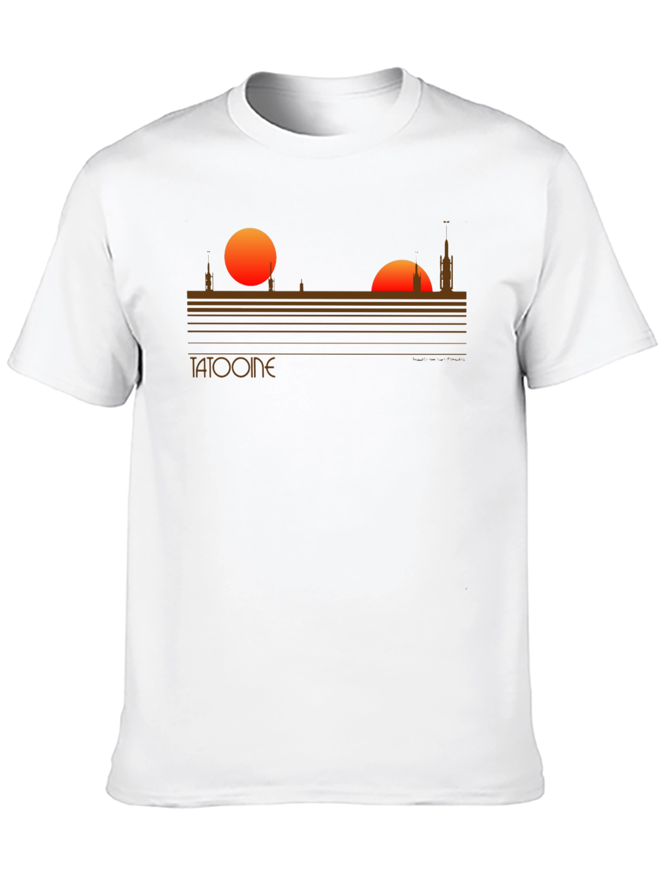 Tatooine Sunset Graphic Tee - Sci-Fi Style