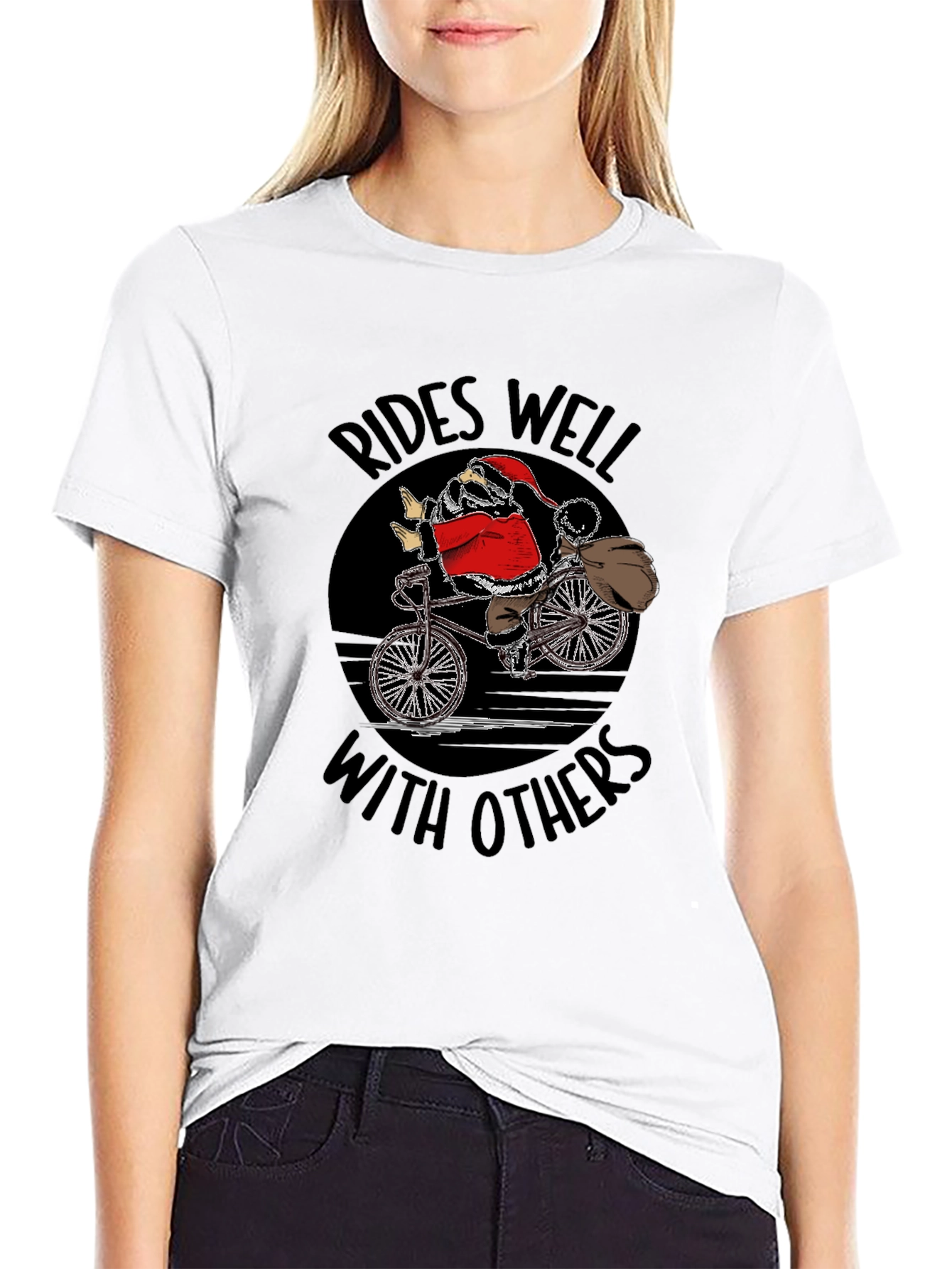 Santa Rides Well With Others T-Shirt
