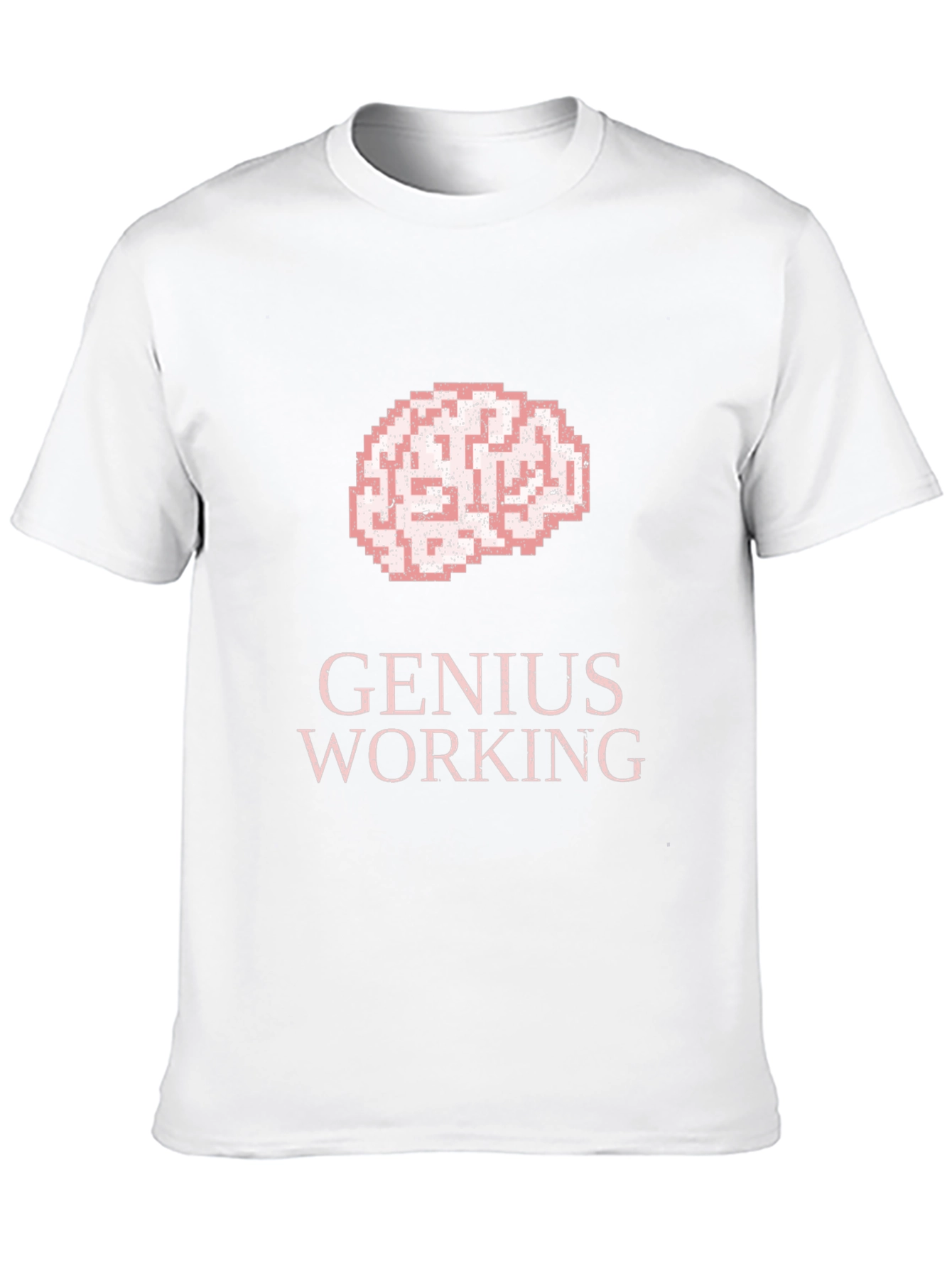 Genius Working T-Shirt: Brain Graphic Tee