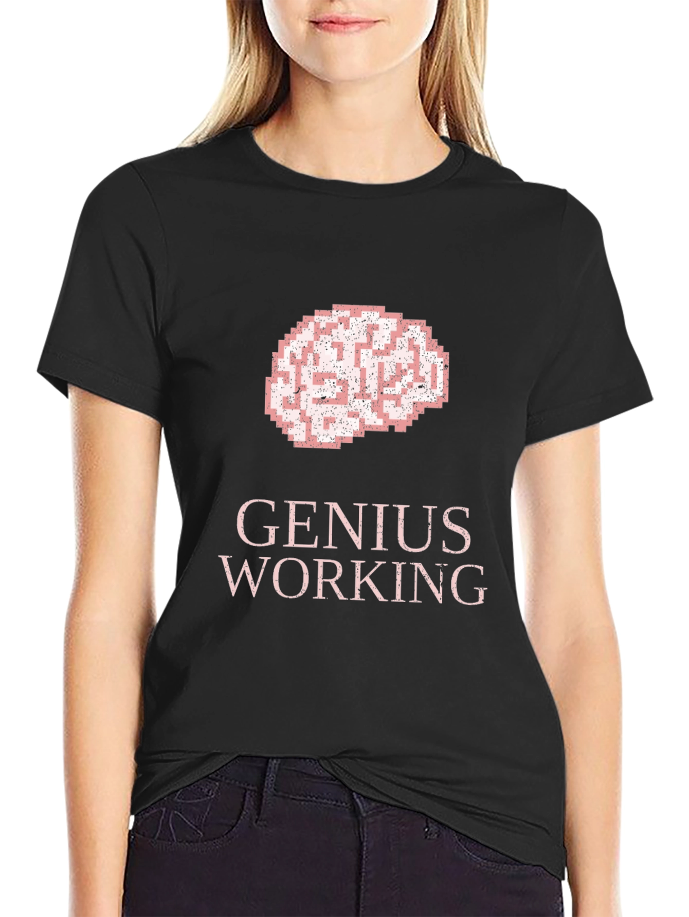 Genius Working T-Shirt: Brain Graphic Tee