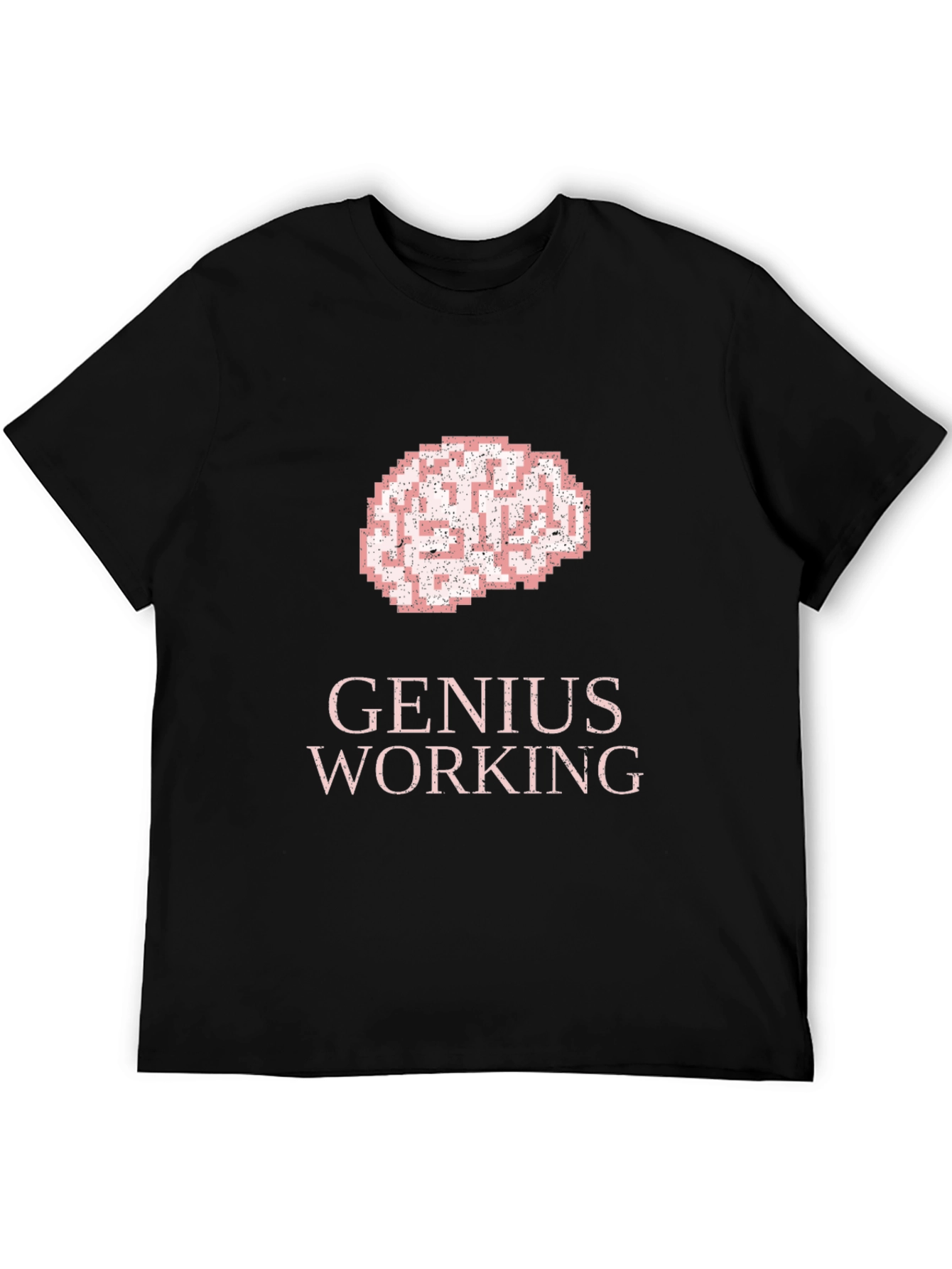 Genius Working T-Shirt: Brain Graphic Tee