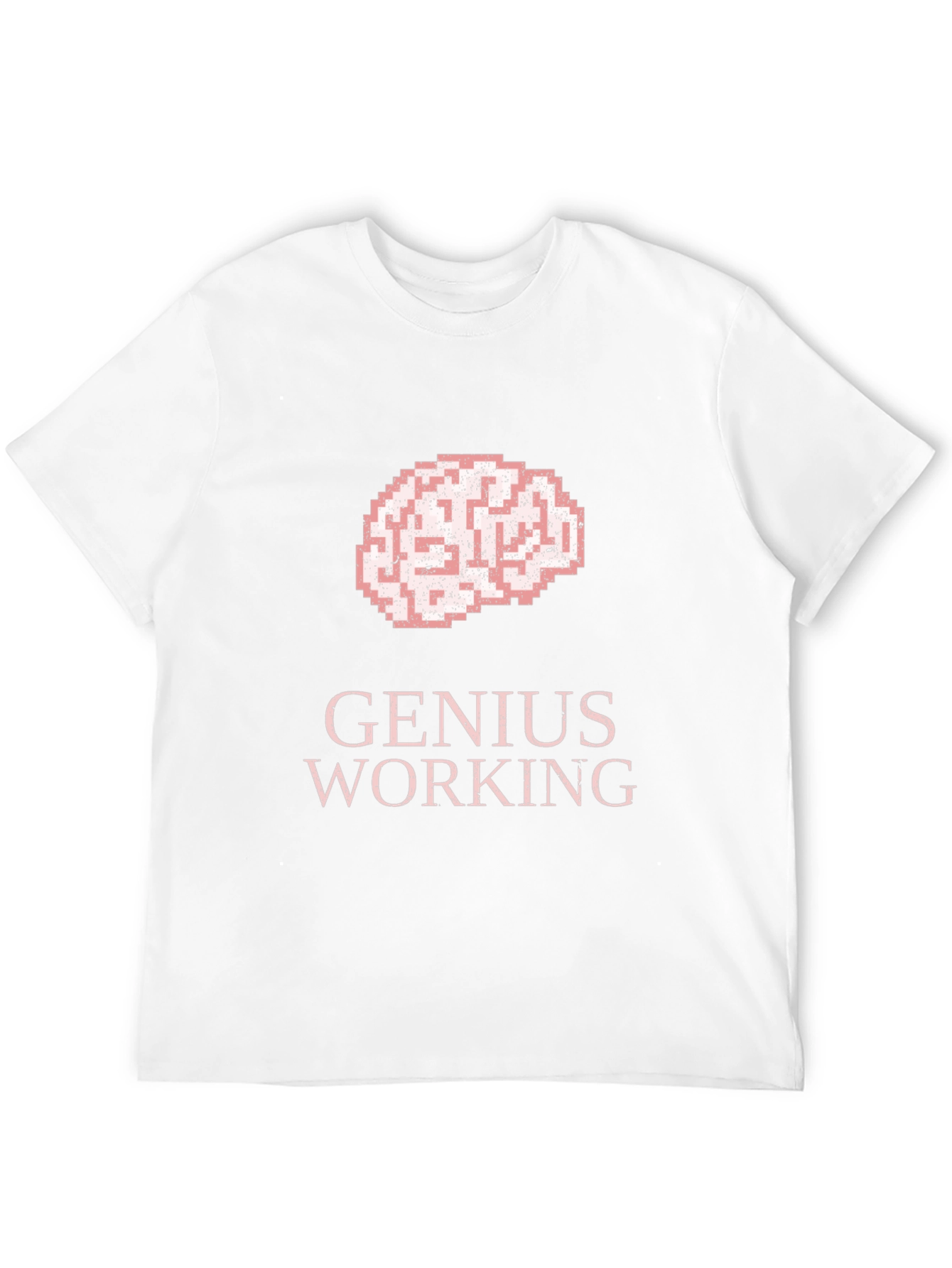Genius Working T-Shirt: Brain Graphic Tee