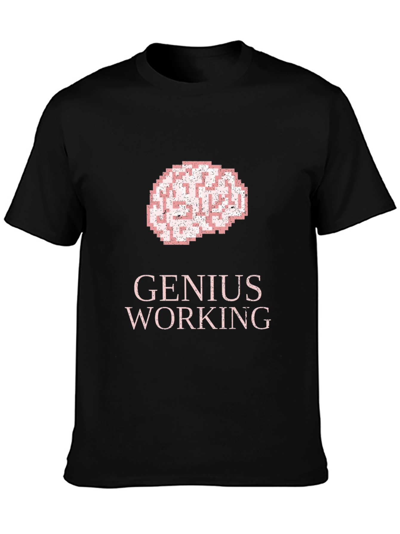 Genius Working T-Shirt: Brain Graphic Tee