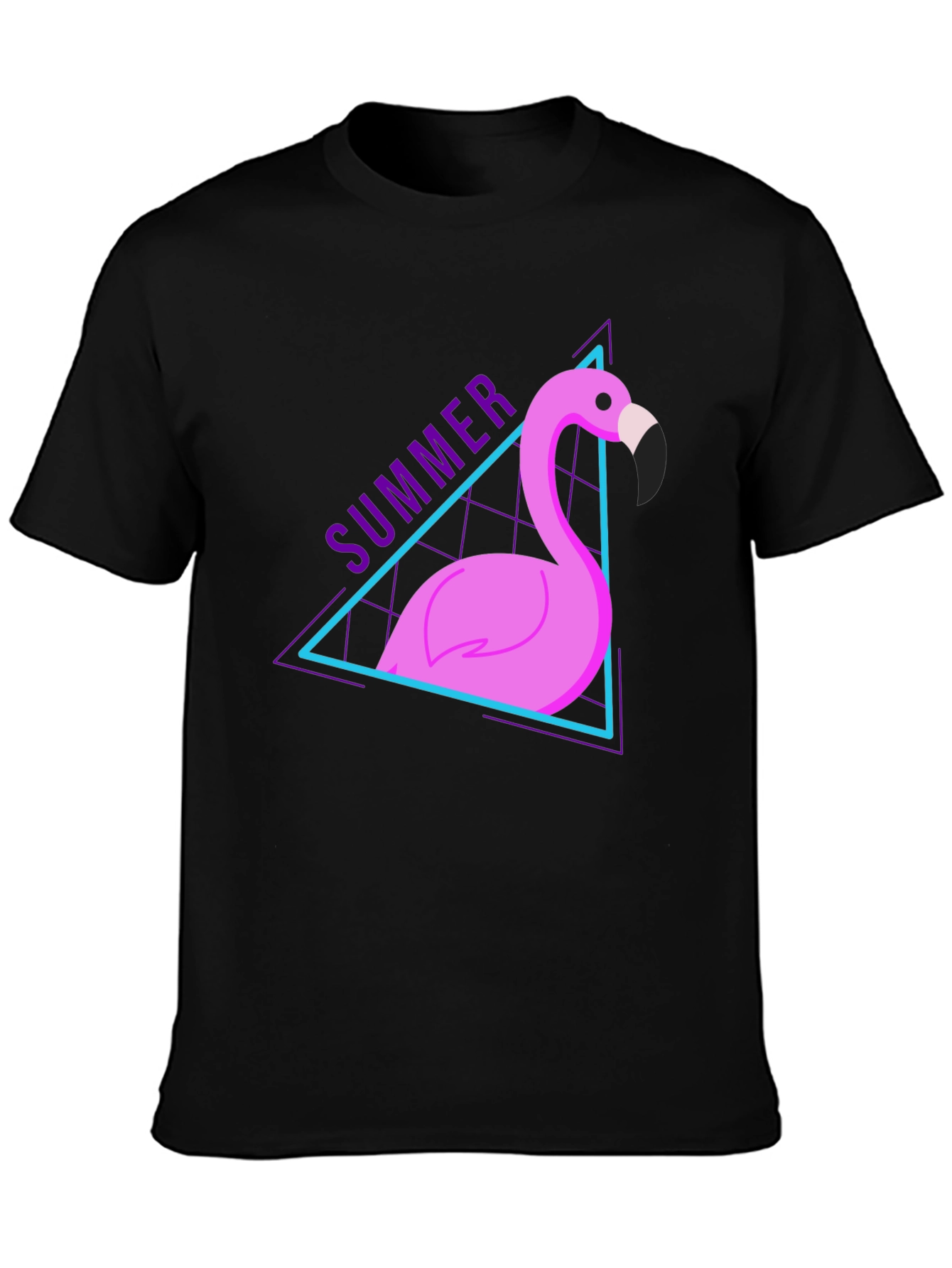 Summer Flamingo Graphic T-Shirt - Trendy Design