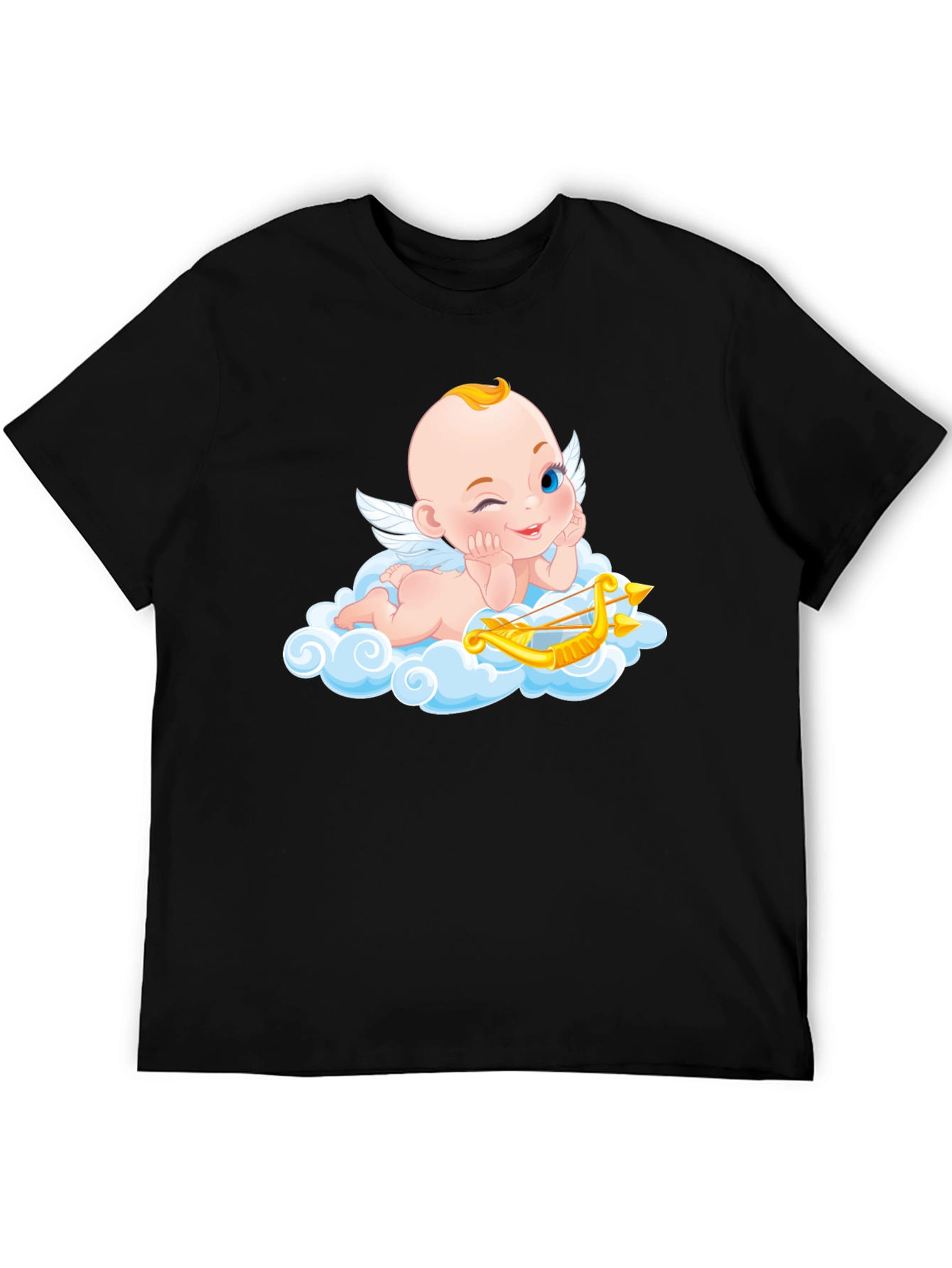 Cupid Angel Graphic T-Shirt - Whimsical Design