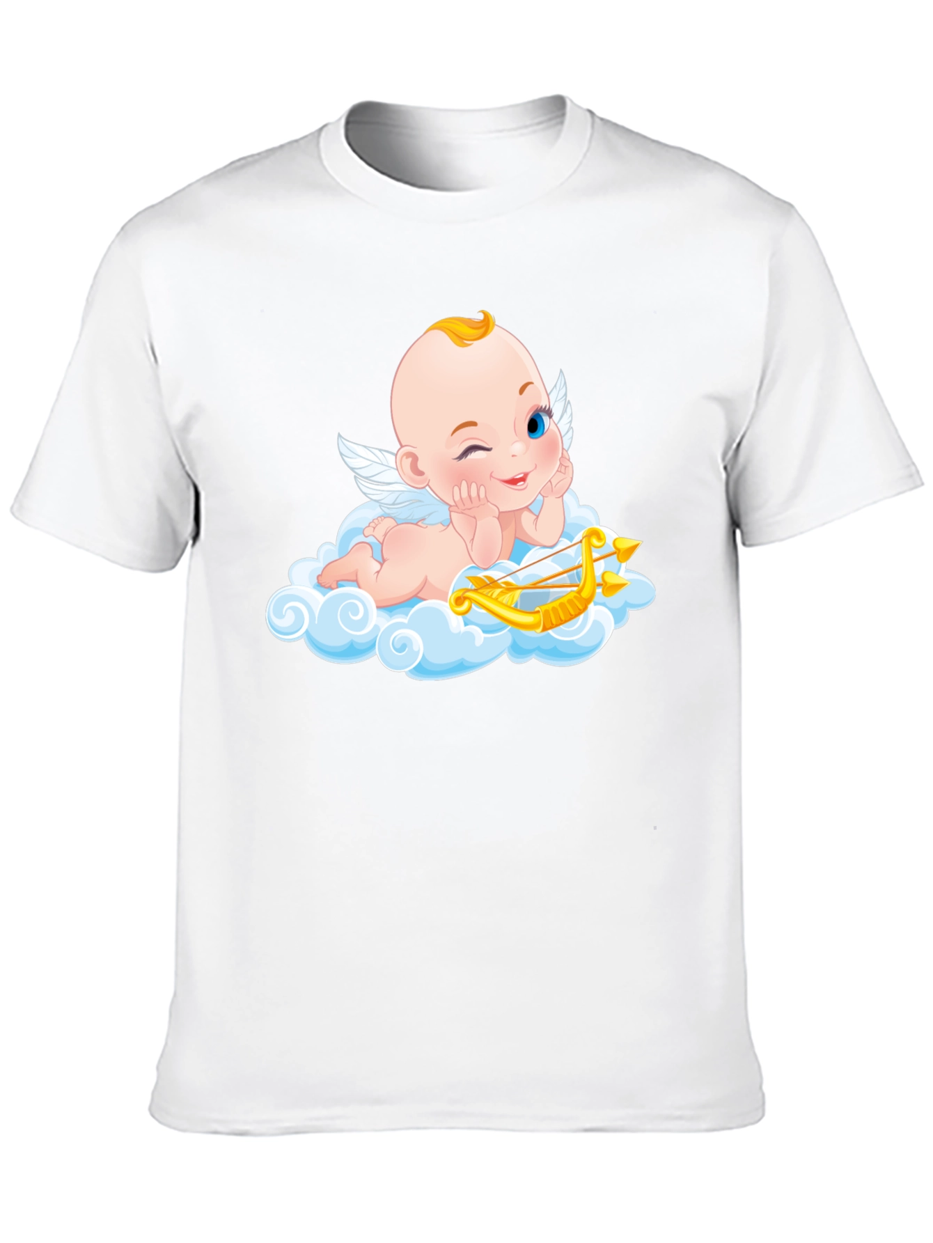 Cupid Angel Graphic T-Shirt - Whimsical Design