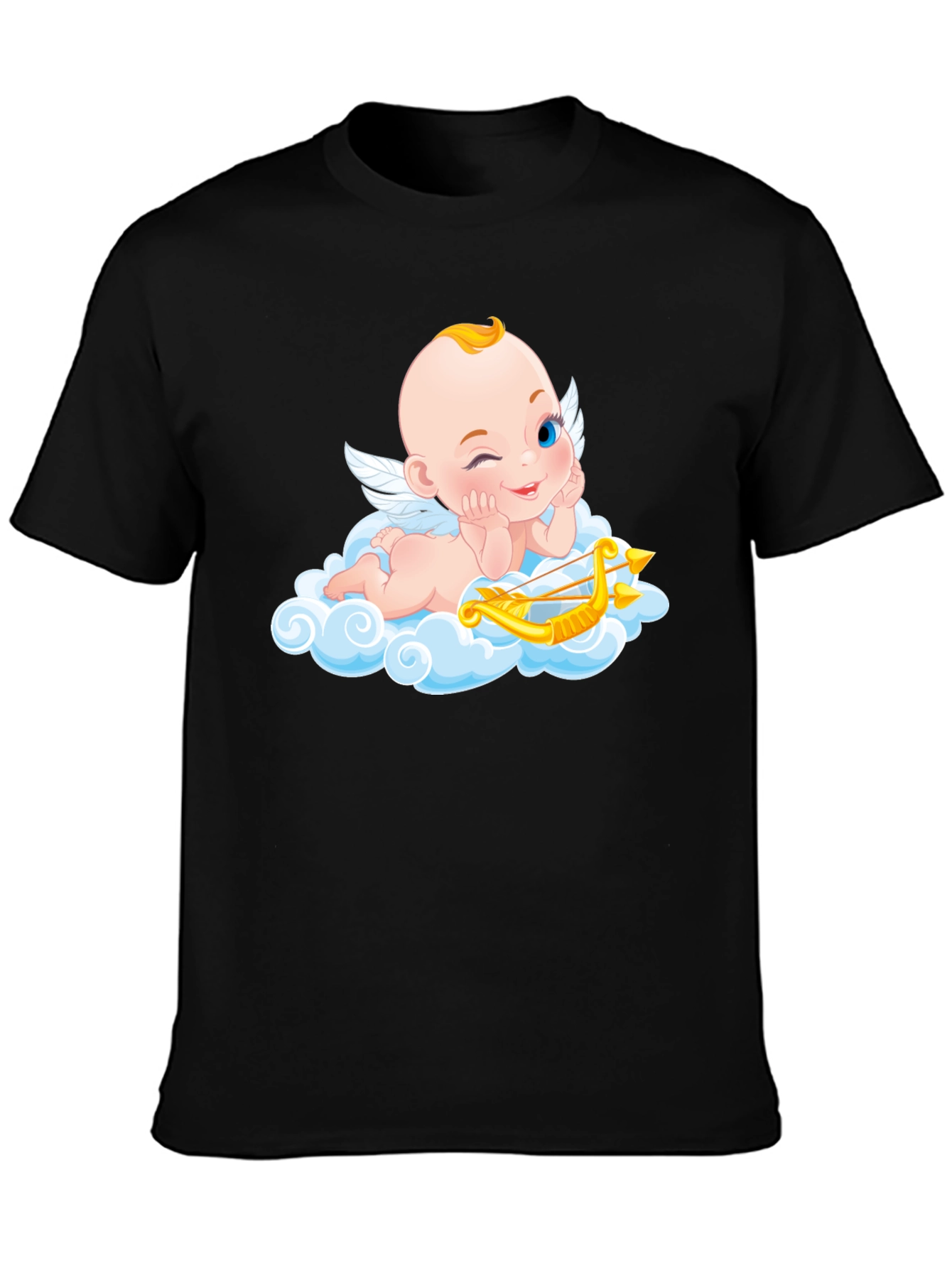 Cupid Angel Graphic T-Shirt - Whimsical Design