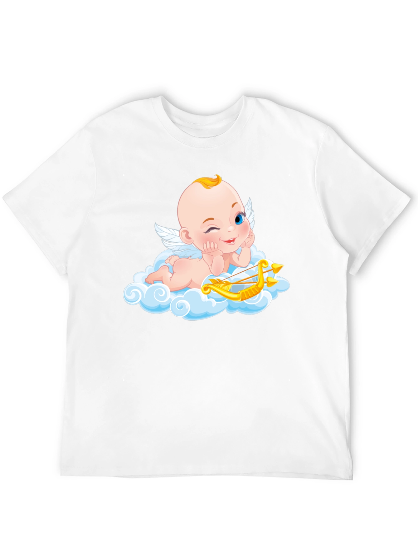 Cupid Angel Graphic T-Shirt - Whimsical Design