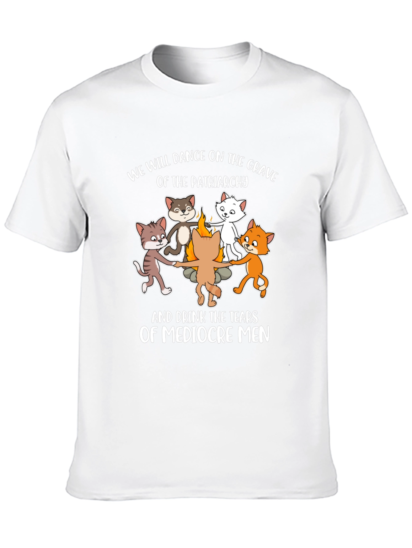 Feminist Cats Dancing Graphic Tee