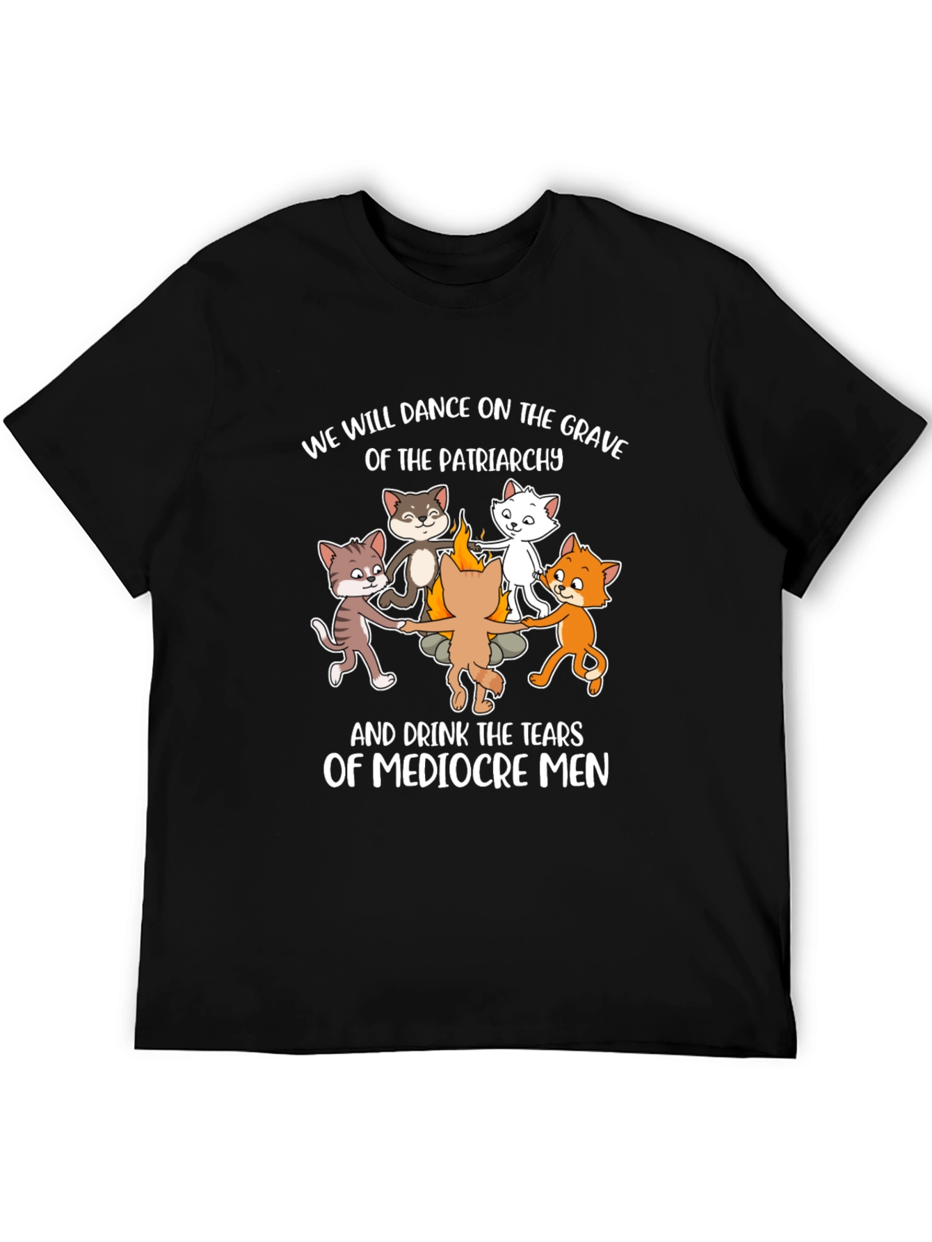 Feminist Cats Dancing Graphic Tee