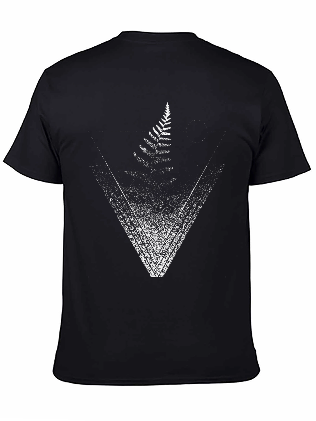 Fern Triangle Graphic Tee - Nature Inspired Design