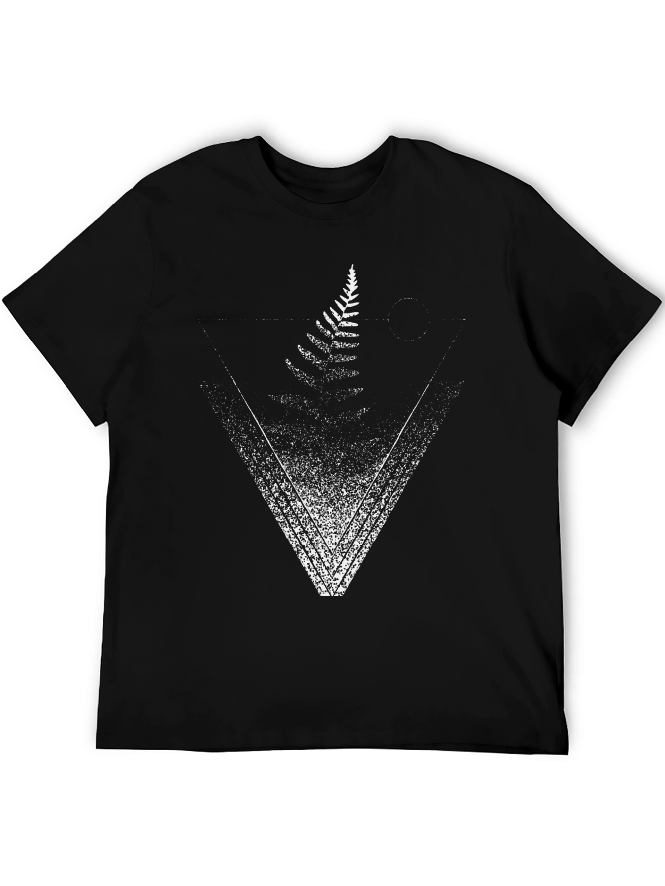 Fern Triangle Graphic Tee - Nature Inspired Design