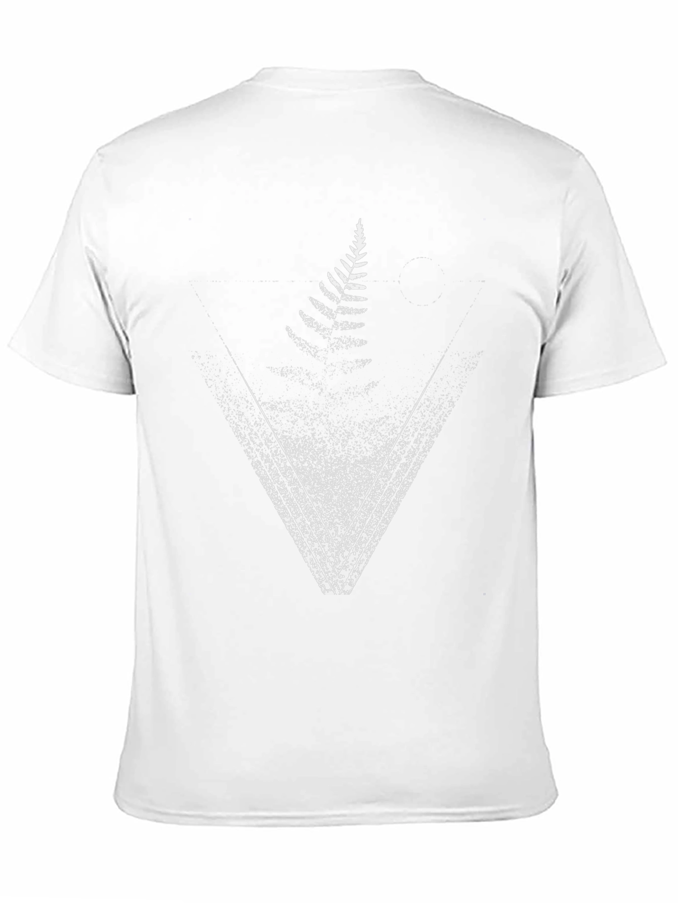 Fern Triangle Graphic Tee - Nature Inspired Design