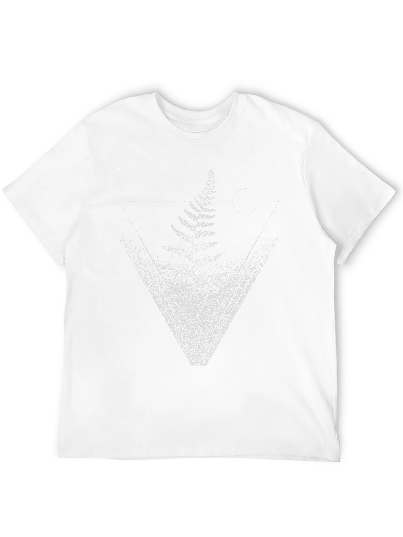 Fern Triangle Graphic Tee - Nature Inspired Design