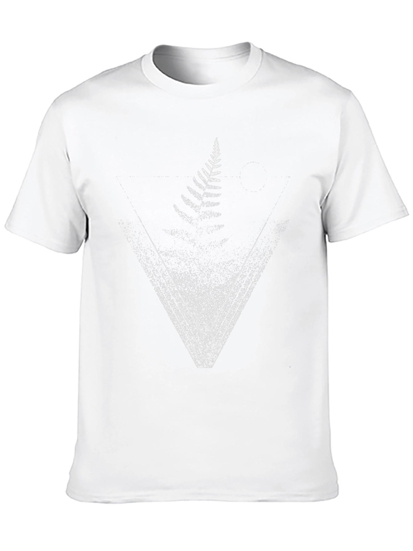 Fern Triangle Graphic Tee - Nature Inspired Design